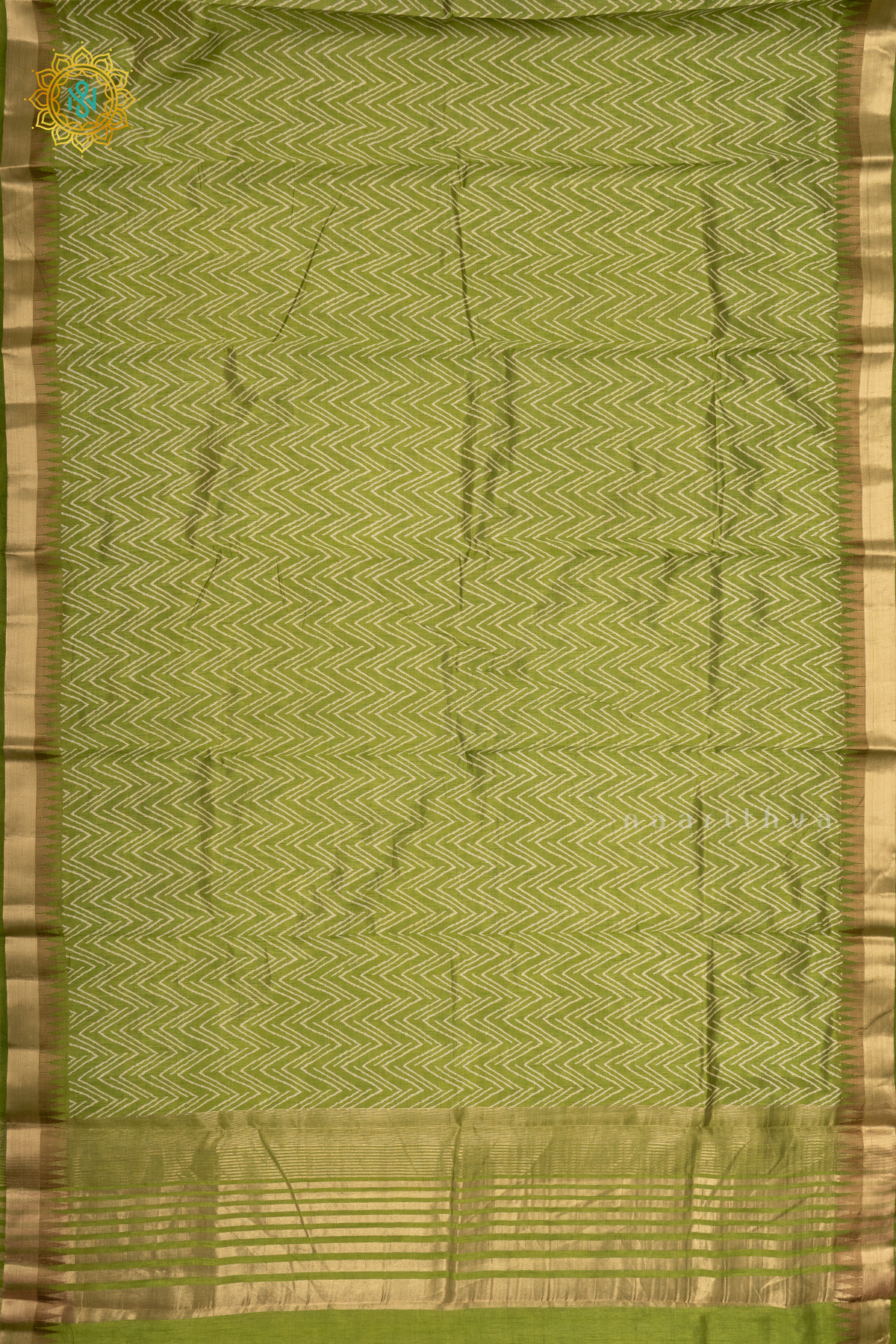 PARROT GREEN - SEMI TUSSAR SILK