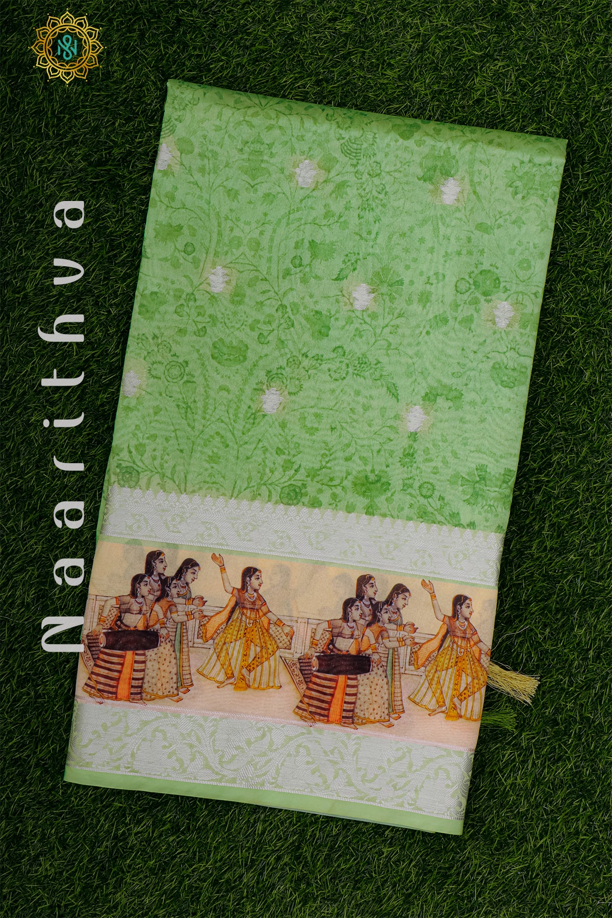 GREEN - CHANDERI SILK COTTON