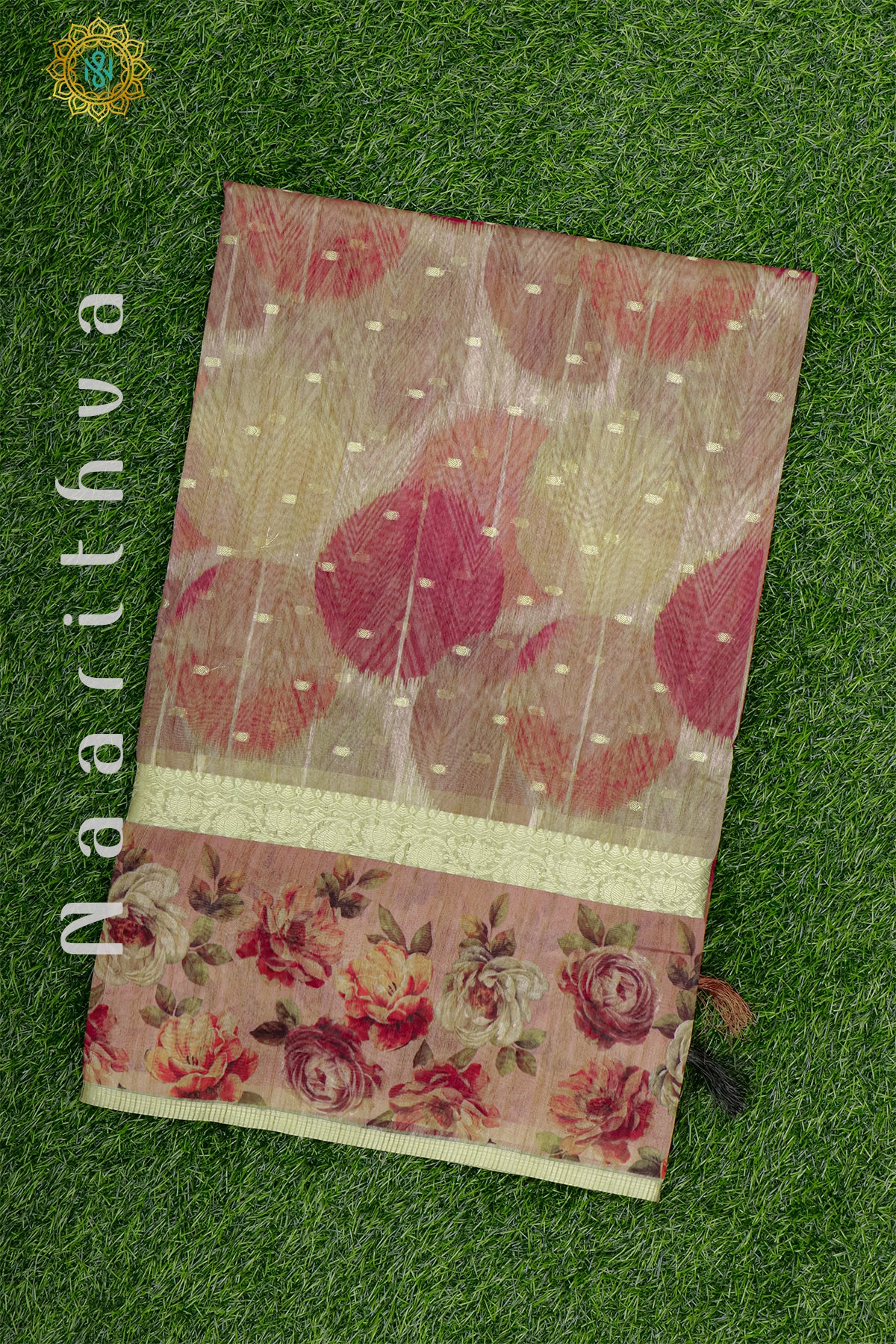 PEACHISH PINK - MOONGA SILK COTTON