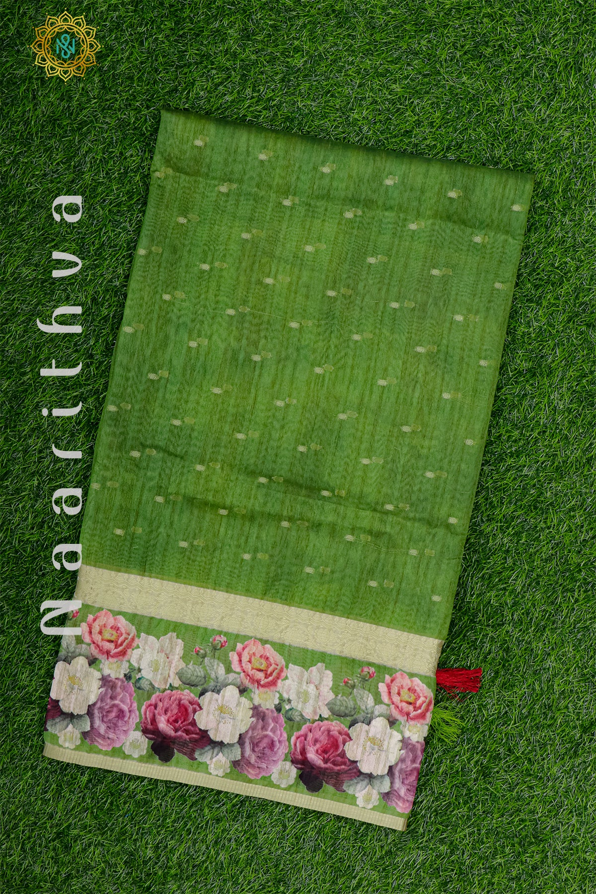 GREEN - MOONGA SILK COTTON