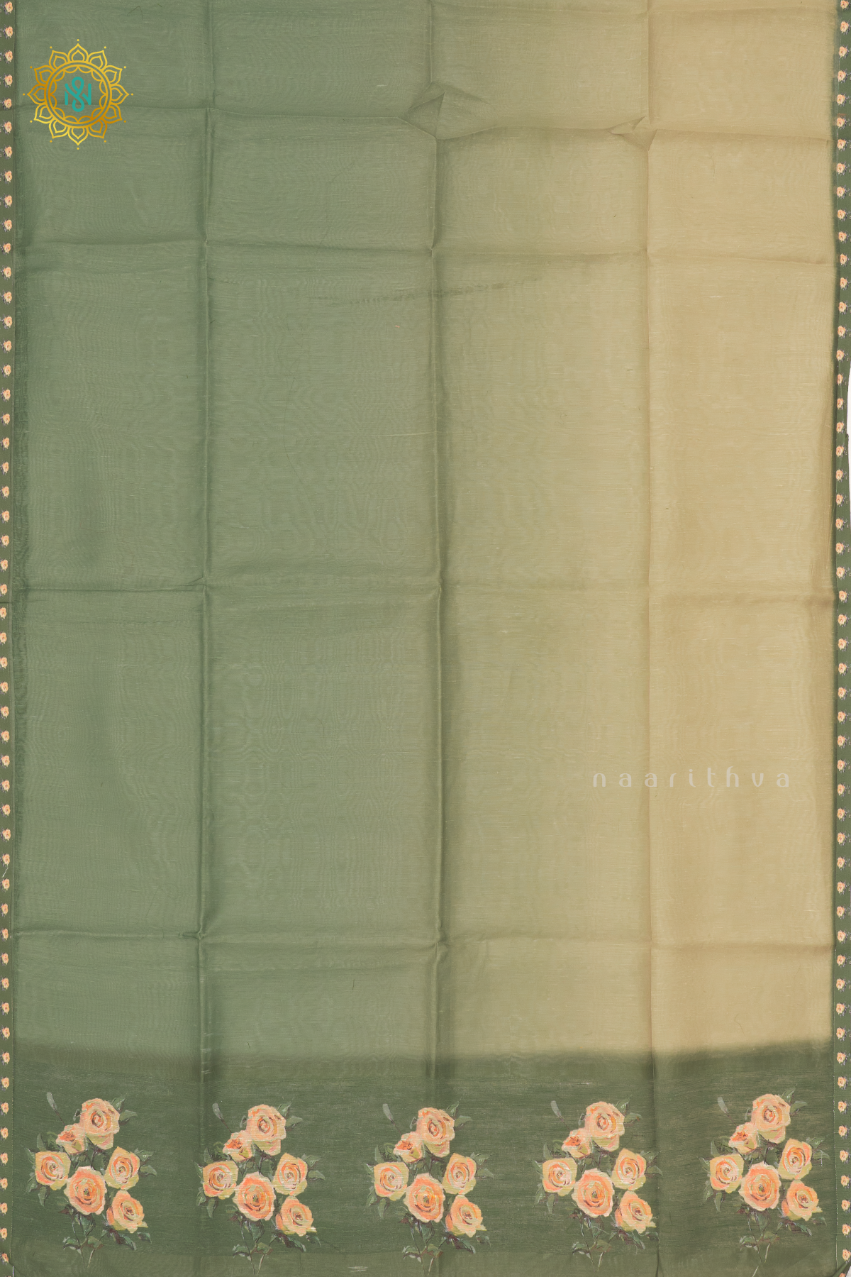 DUAL SHADE OF GREEN - LINEN BY COTTON