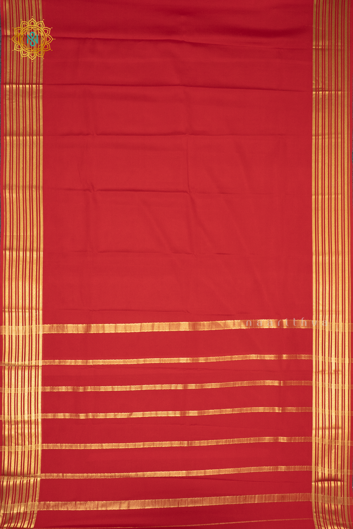 RED - PURE MYSORE CREPE SILK