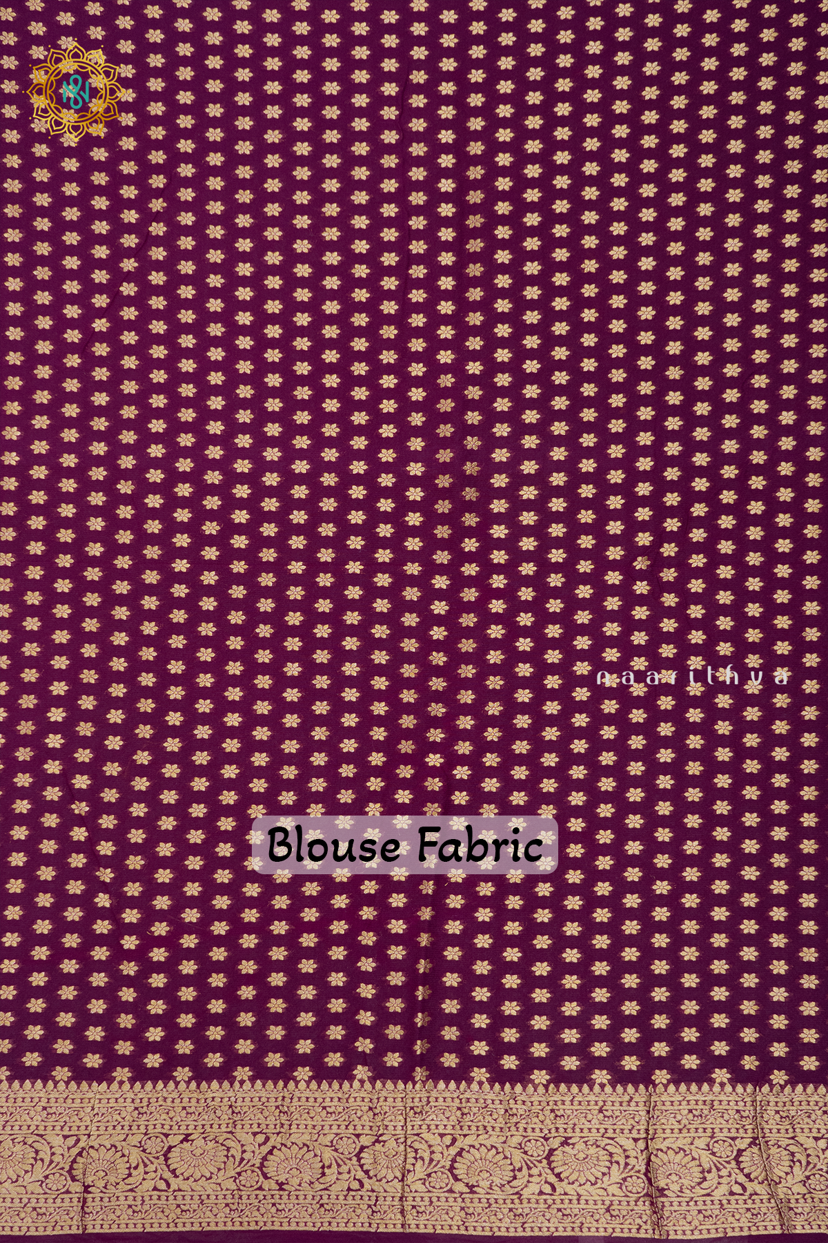 PEACOCK BLUE WITH PURPLE - SEMI GEORGETTE