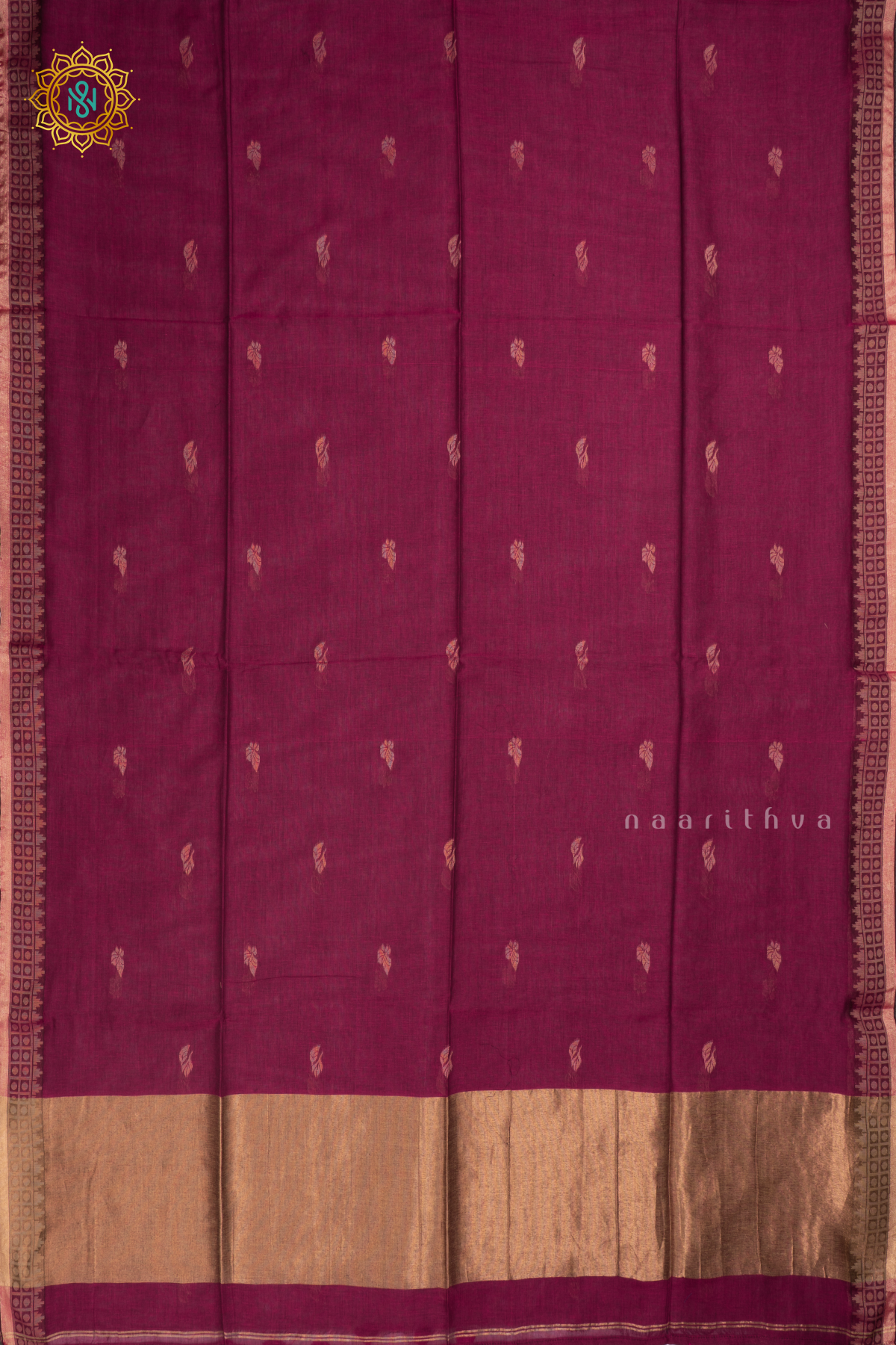 MAGENTA -  MUL COTTON SAREE