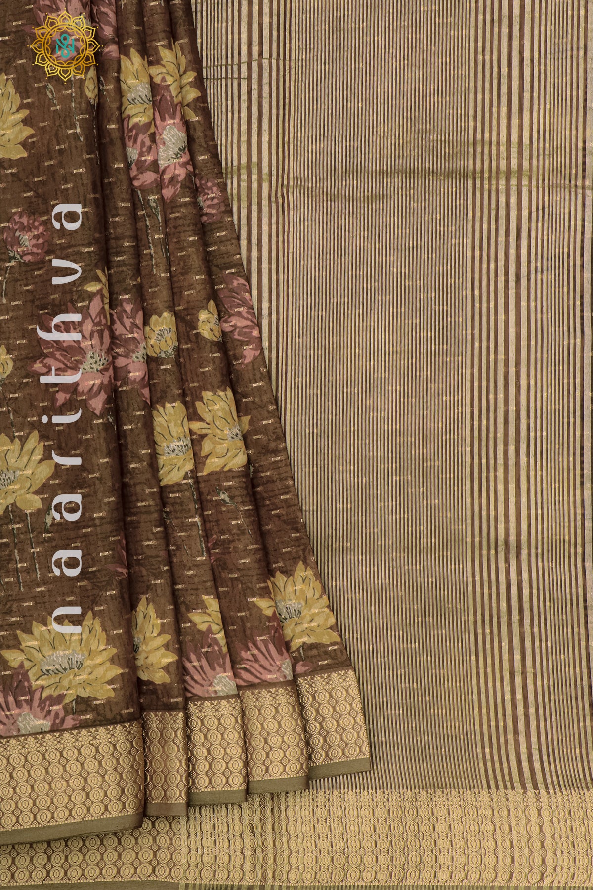 BROWN - CHANDERI SILK COTTON