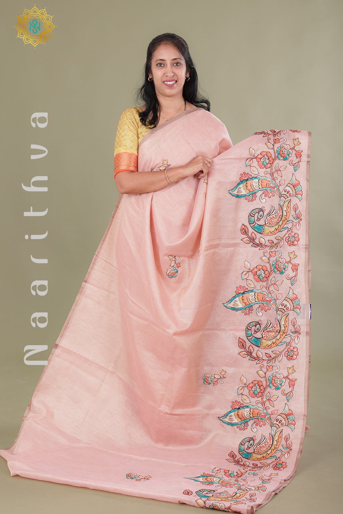 PINK - KOTA TISSUE WITH APPLIQUE WORK