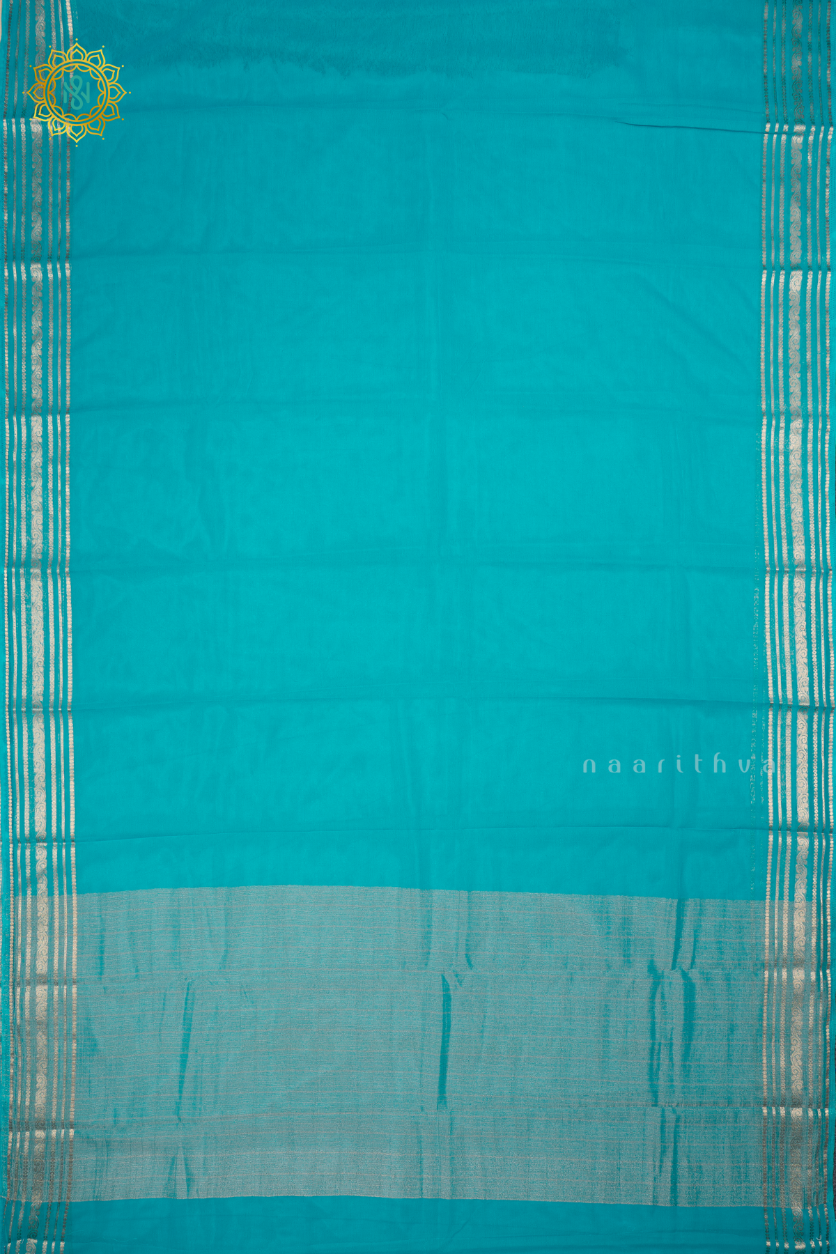 BLUE - SEMI MYSORE CREPE SILK
