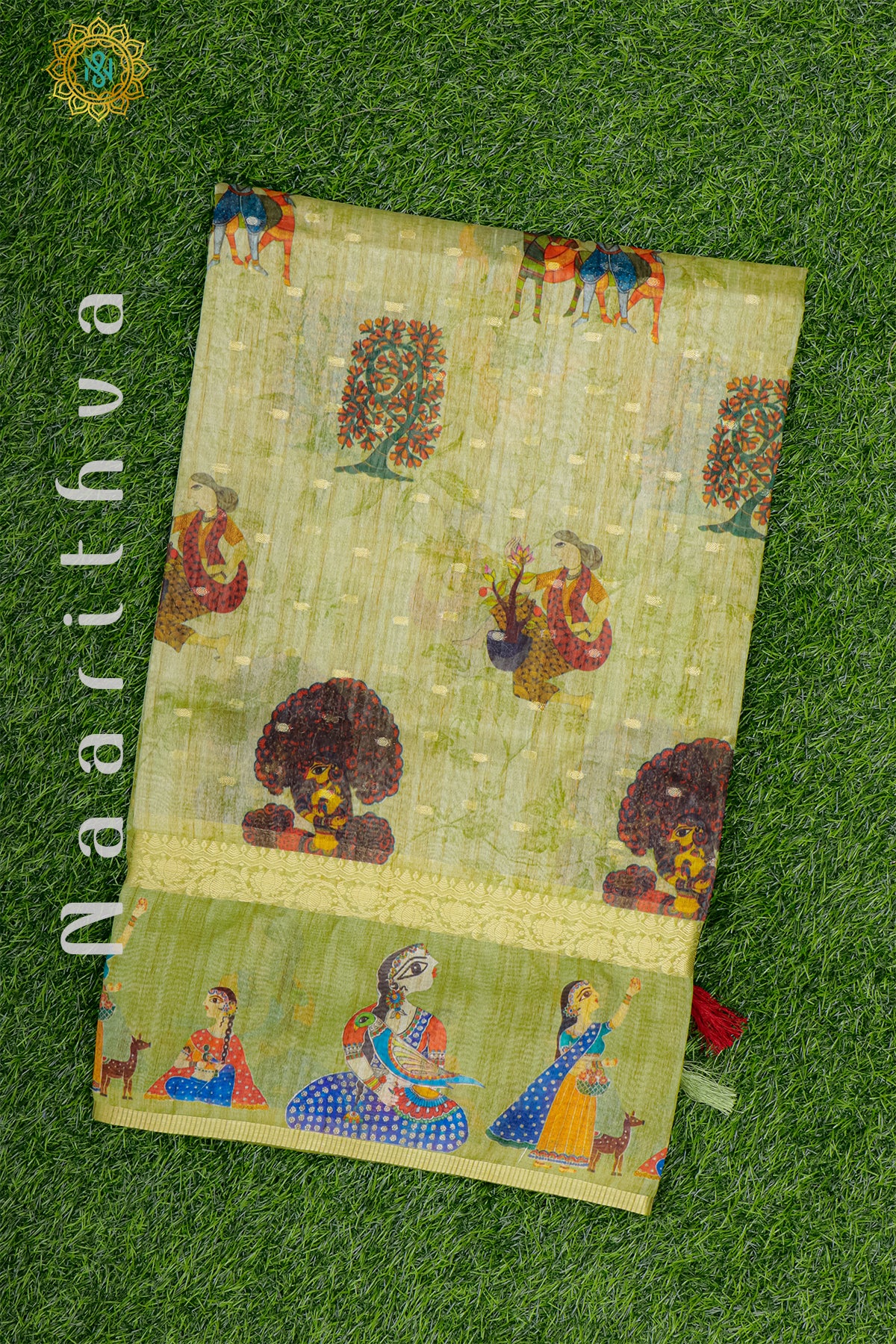 GREEN - MOONGA SILK COTTON