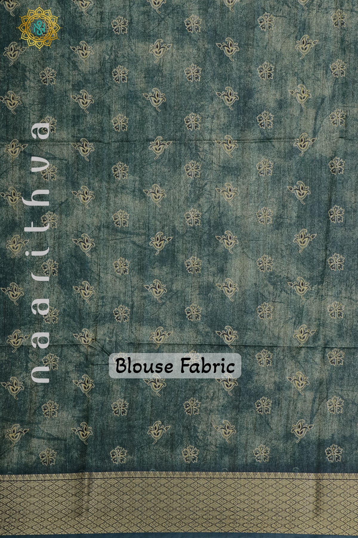 LIGHT GREEN WITH PEACOCK GREEN - SEMI TUSSAR SILK