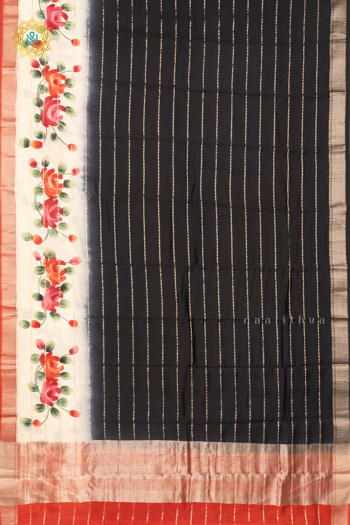 BLACK WITH RED - BUTTER CREPE