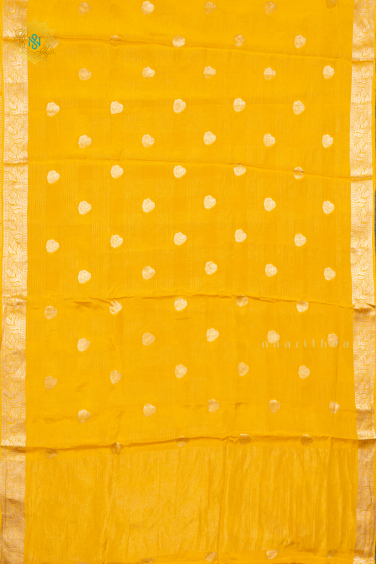 YELLOW WITH PURPLE - DOLA SILK