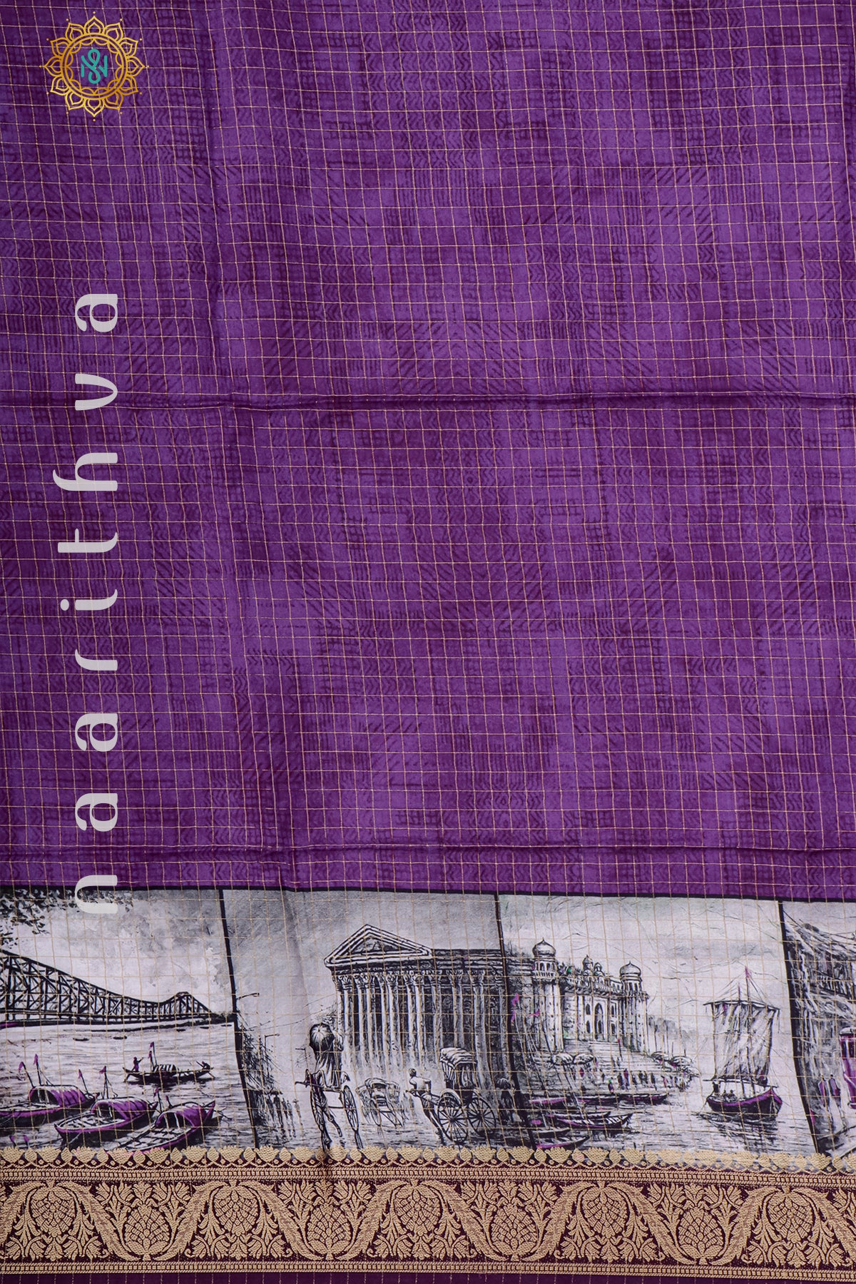 PURPLE - SEMI CREPE SILK