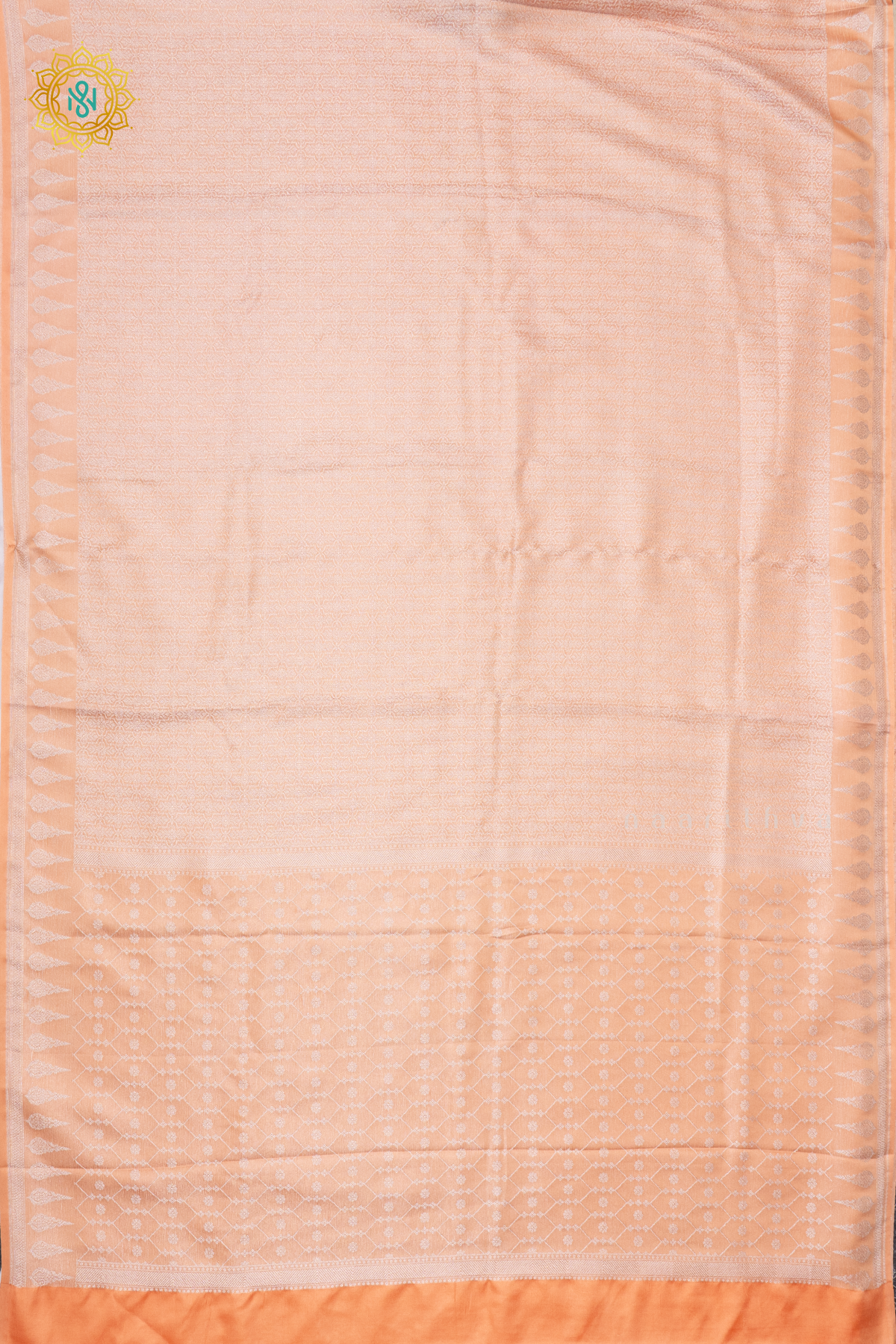 PEACH - SATIN  BANARASI