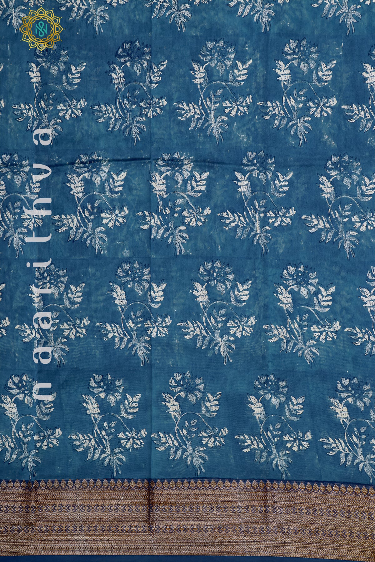 BLUE - CHANDERI SILK COTTON