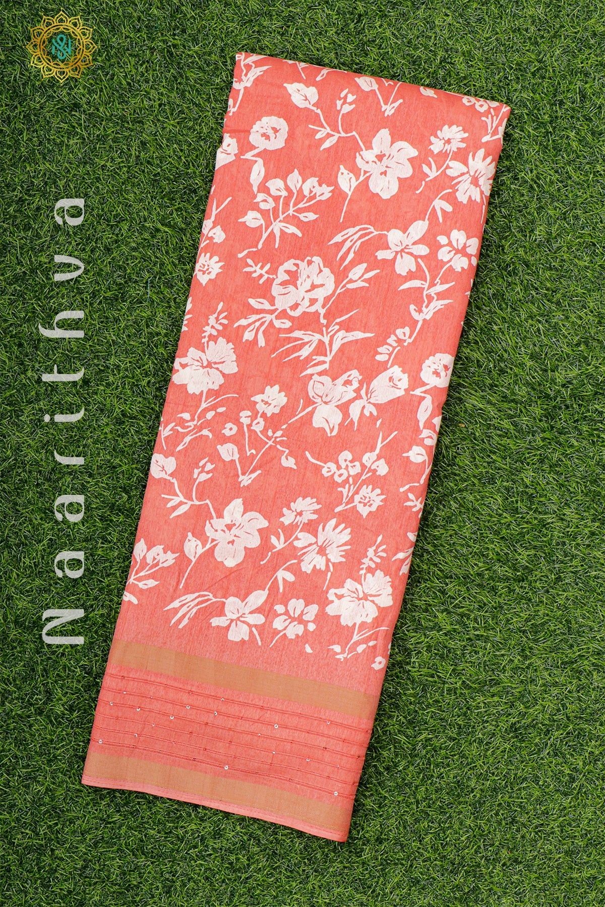 PEACHISH ORANGE - DOLA SILK