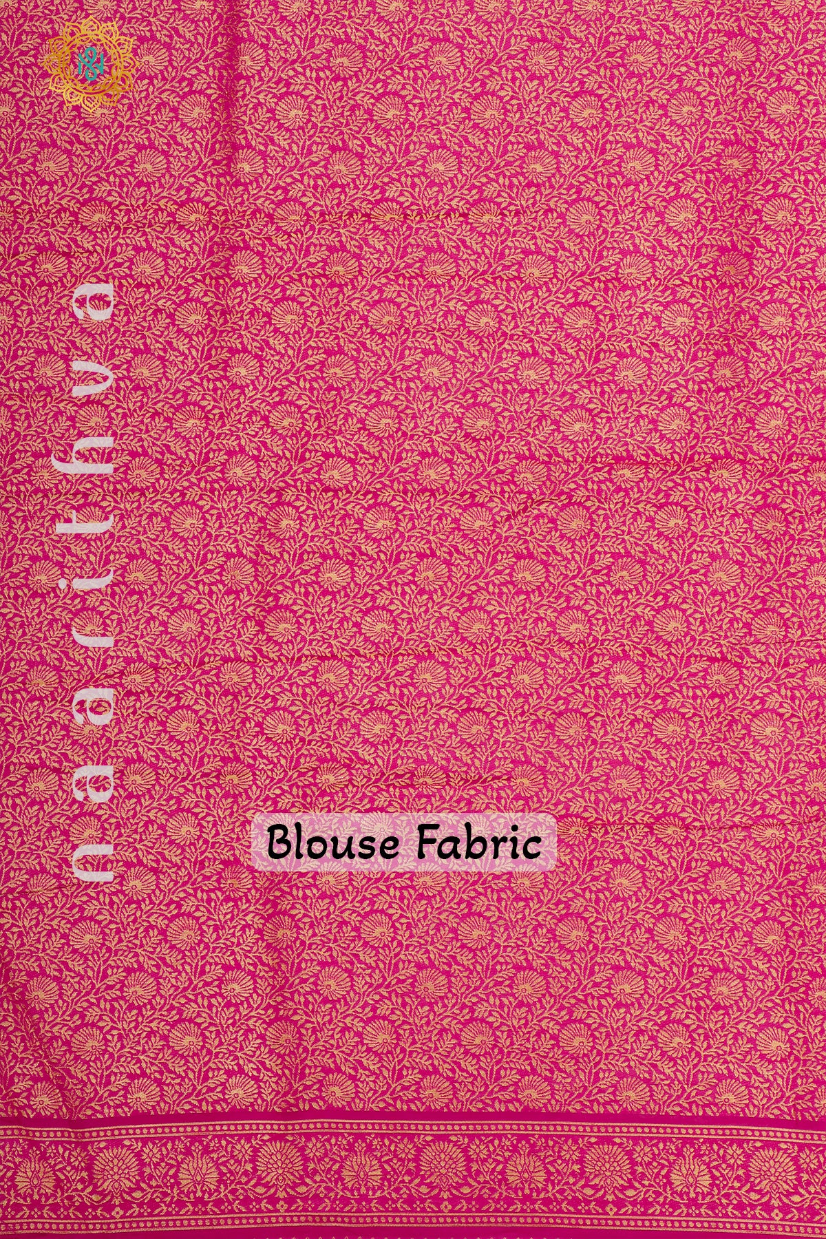 BLUE WITH PINK - DOLA SILK