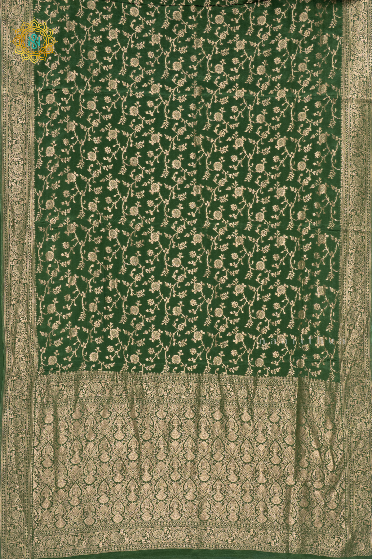 GREEN - SEMI BANARASI CREPE