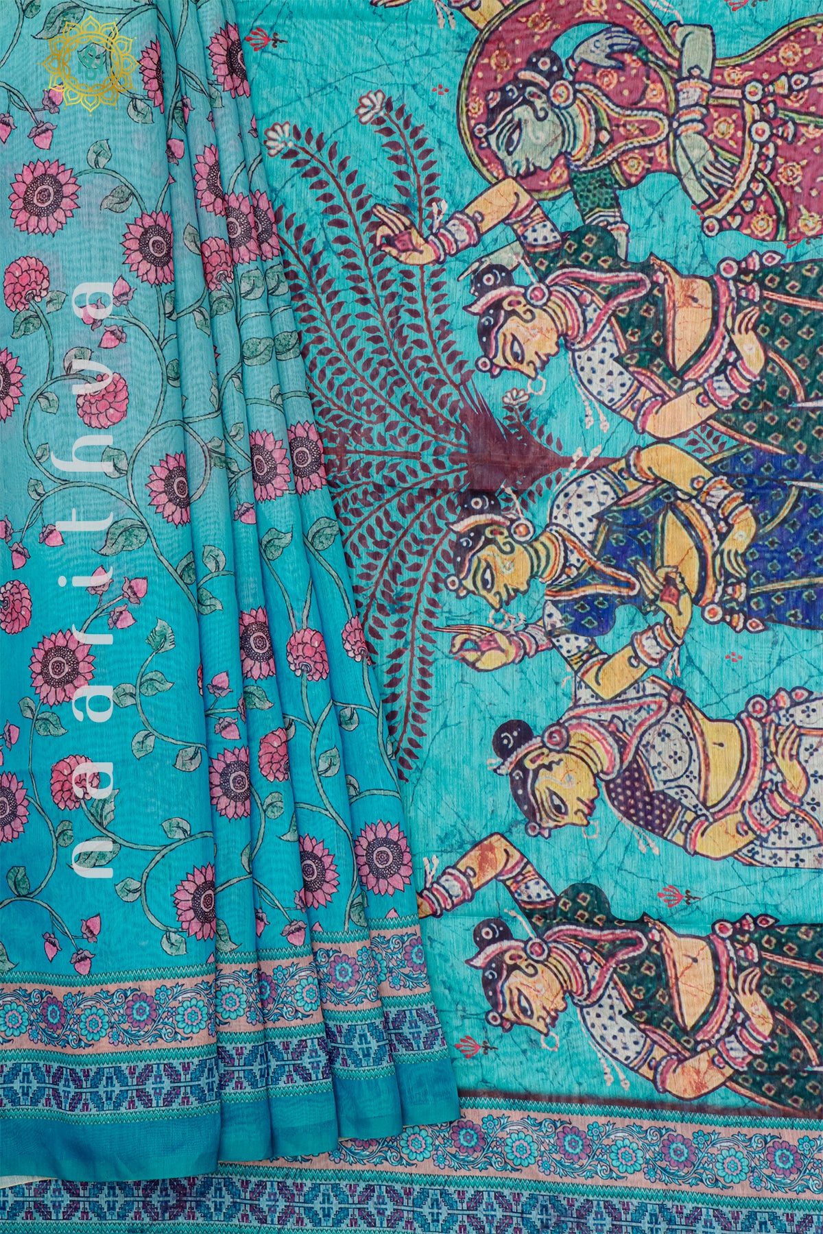 SKY BLUE - CHANDERI SILK COTTON