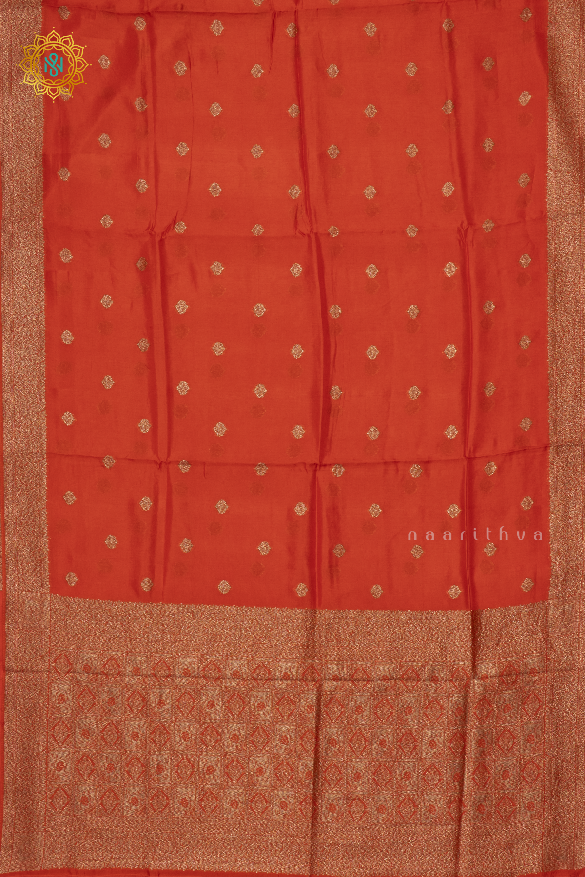 ORANGE - SEMI TUSSAR SILK
