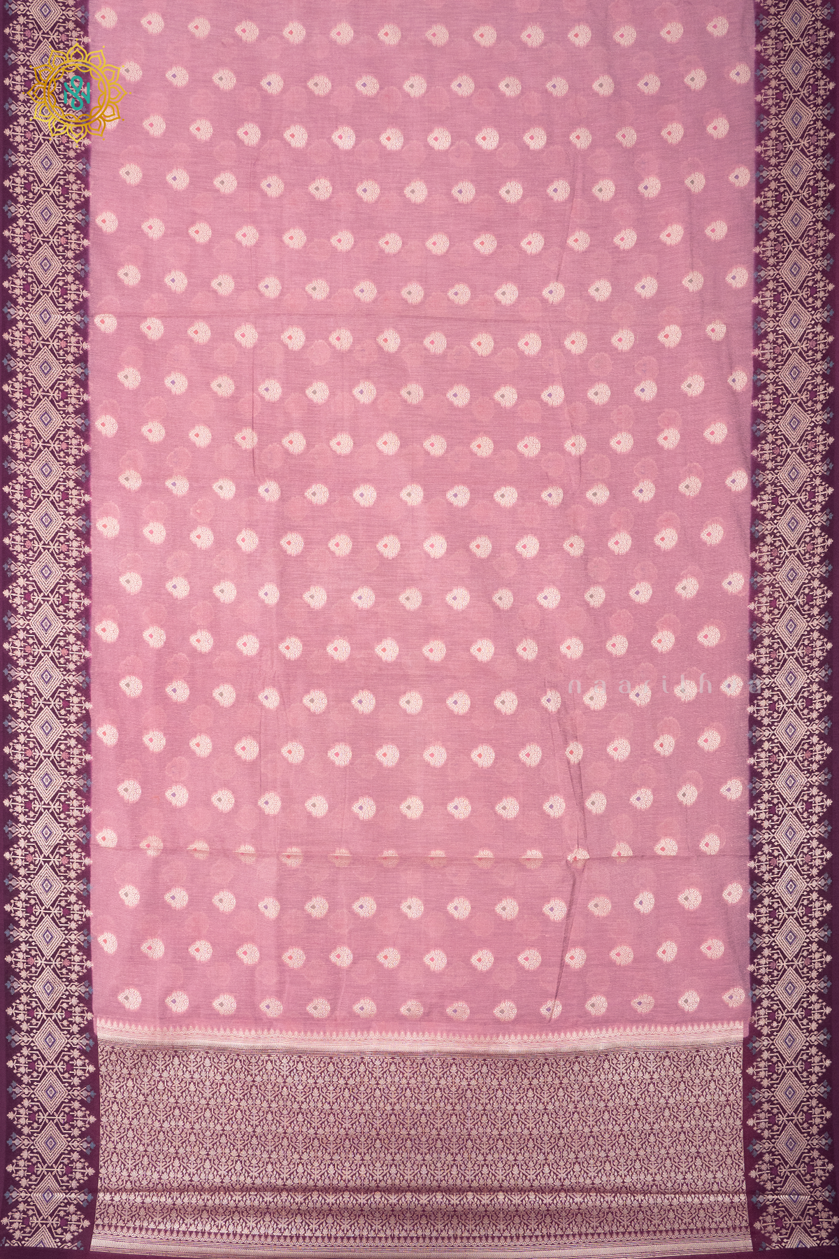 PEACH WITH WINE - JUTE COTTON