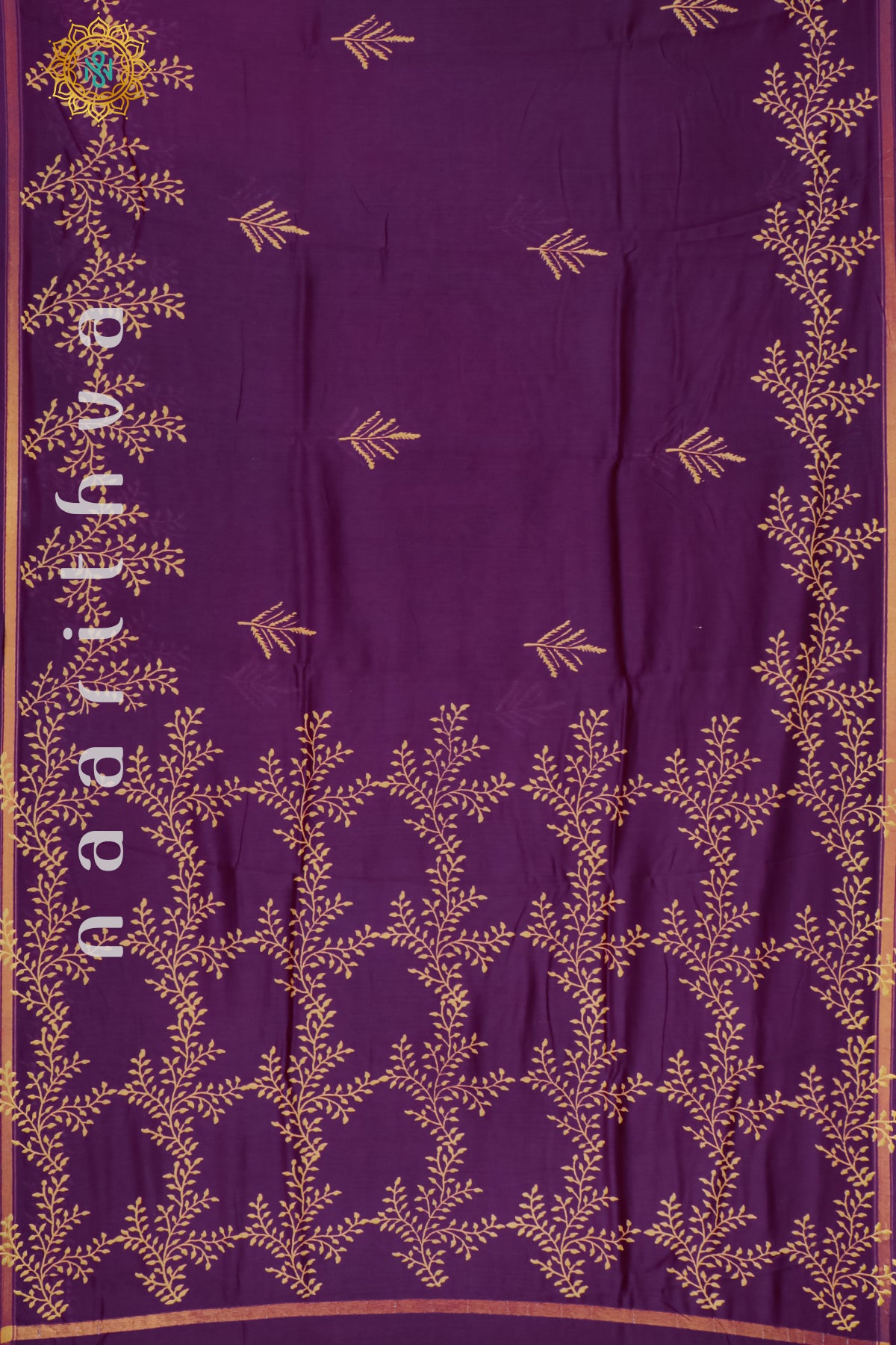 PURPLE - CHANDERI SILK COTTON