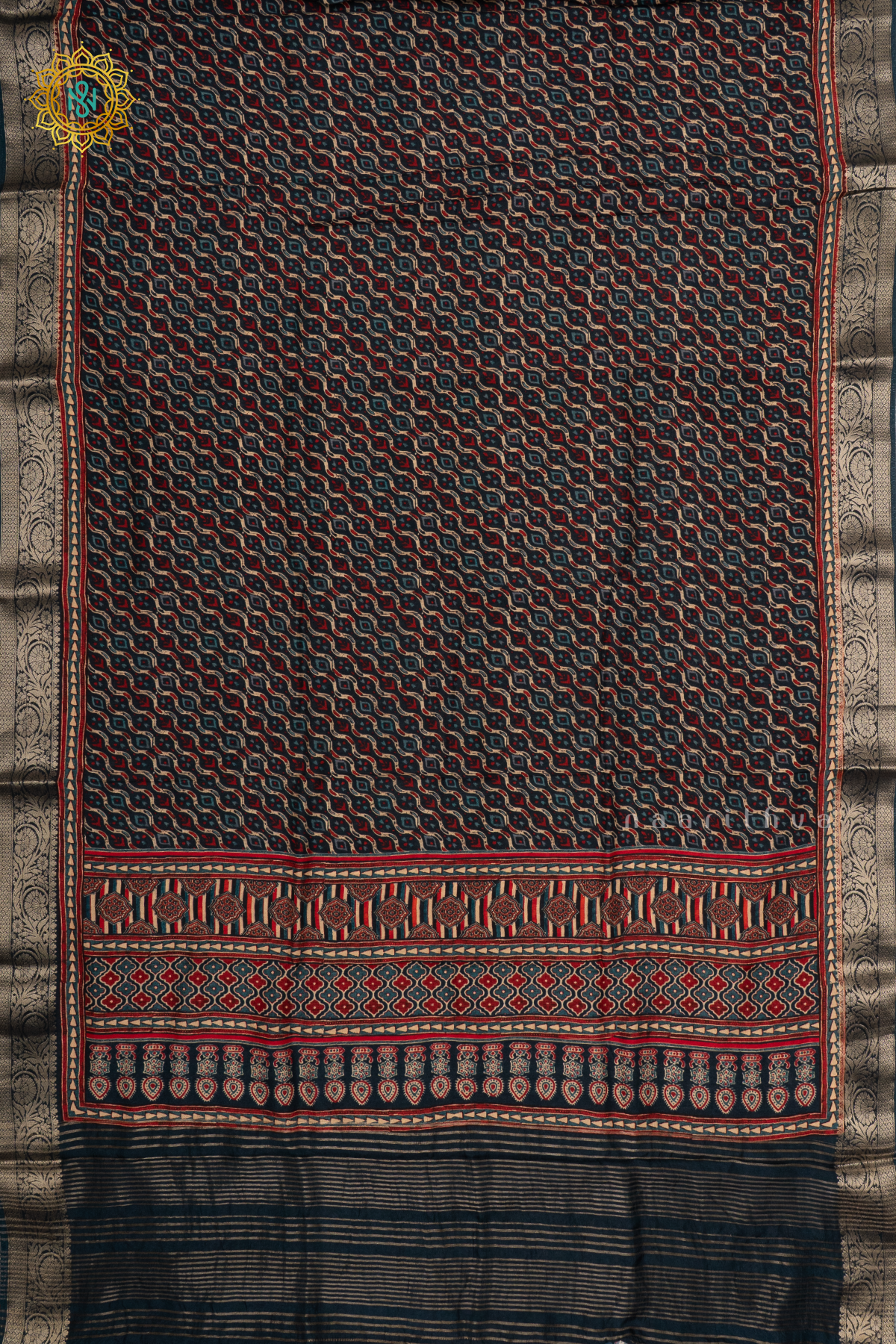 TEAL BLUE - SEMI CREPE SILK