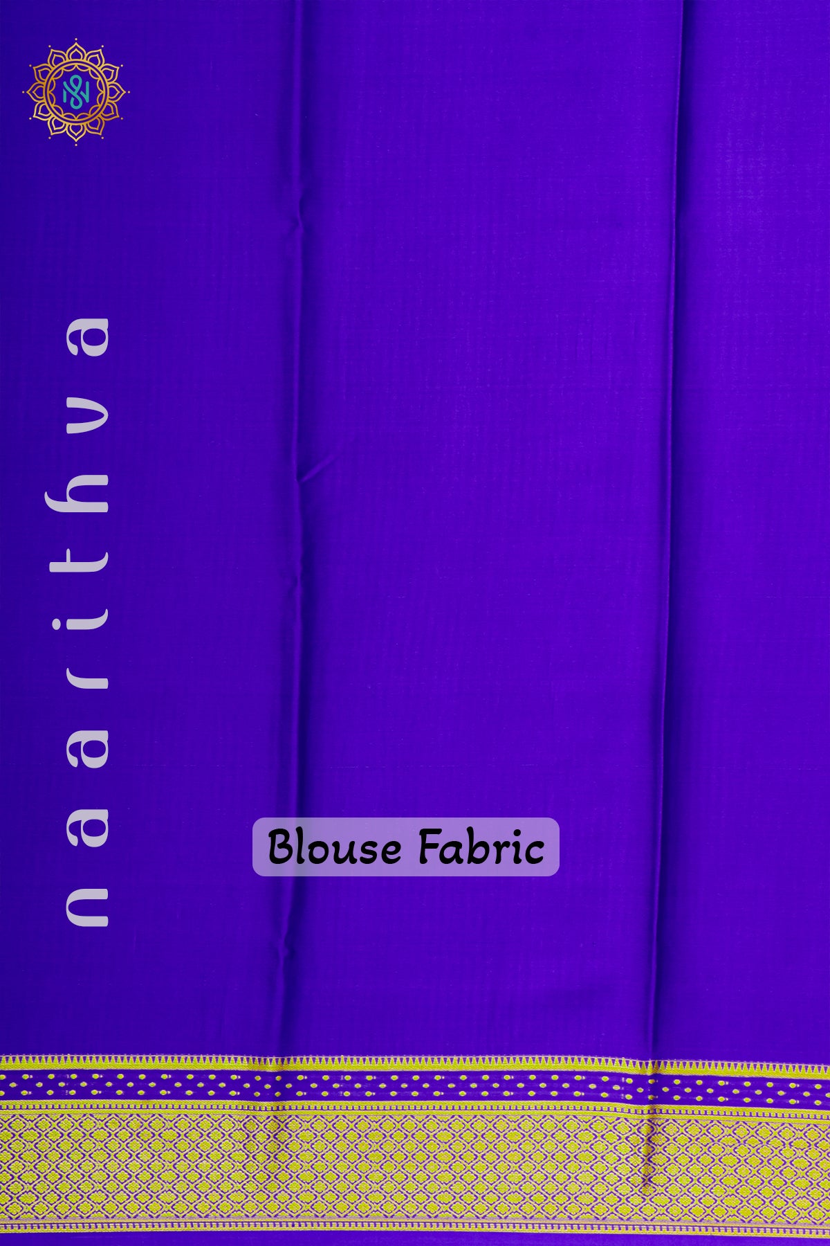 ROYAL BLUE - PURE MYSORE CREPE SILK