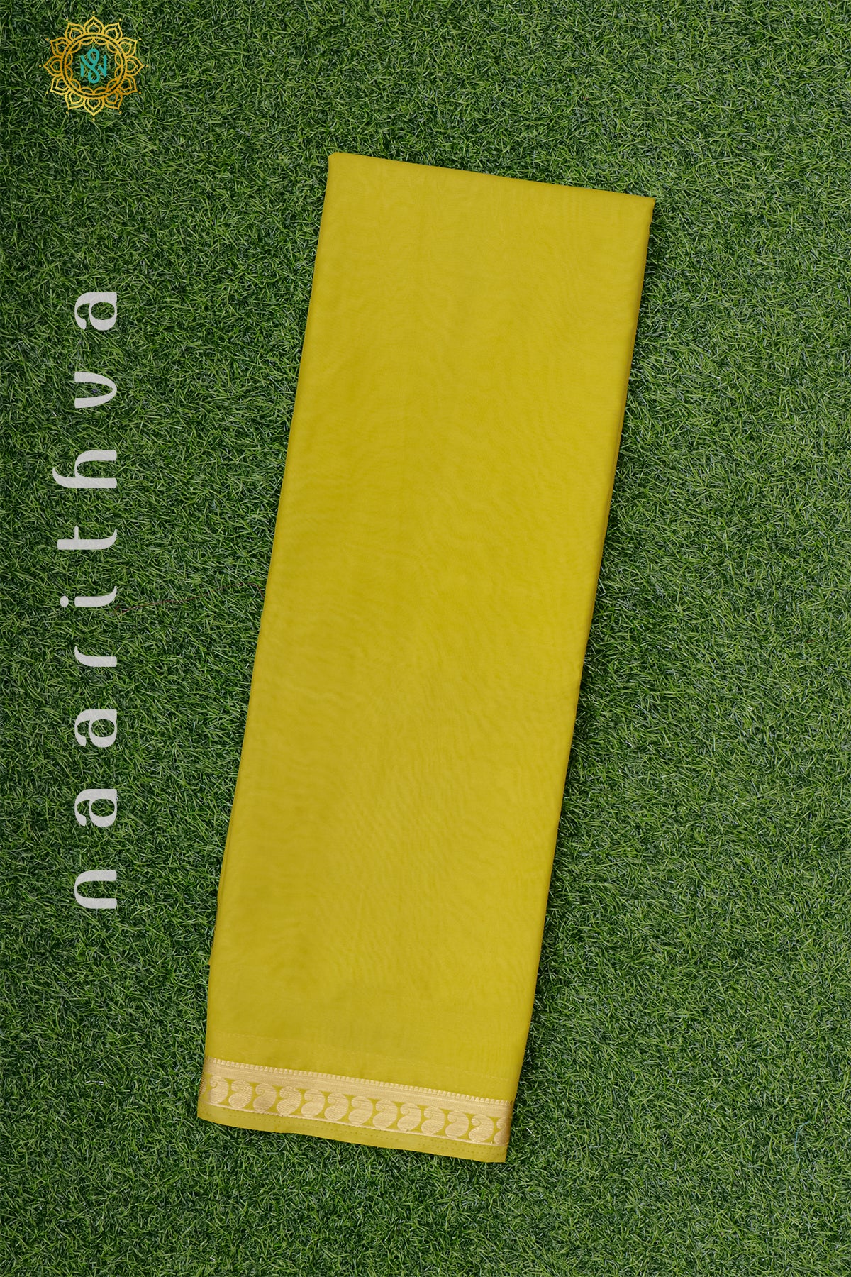 YELLOW - SEMI MYSORE CREPE SILK