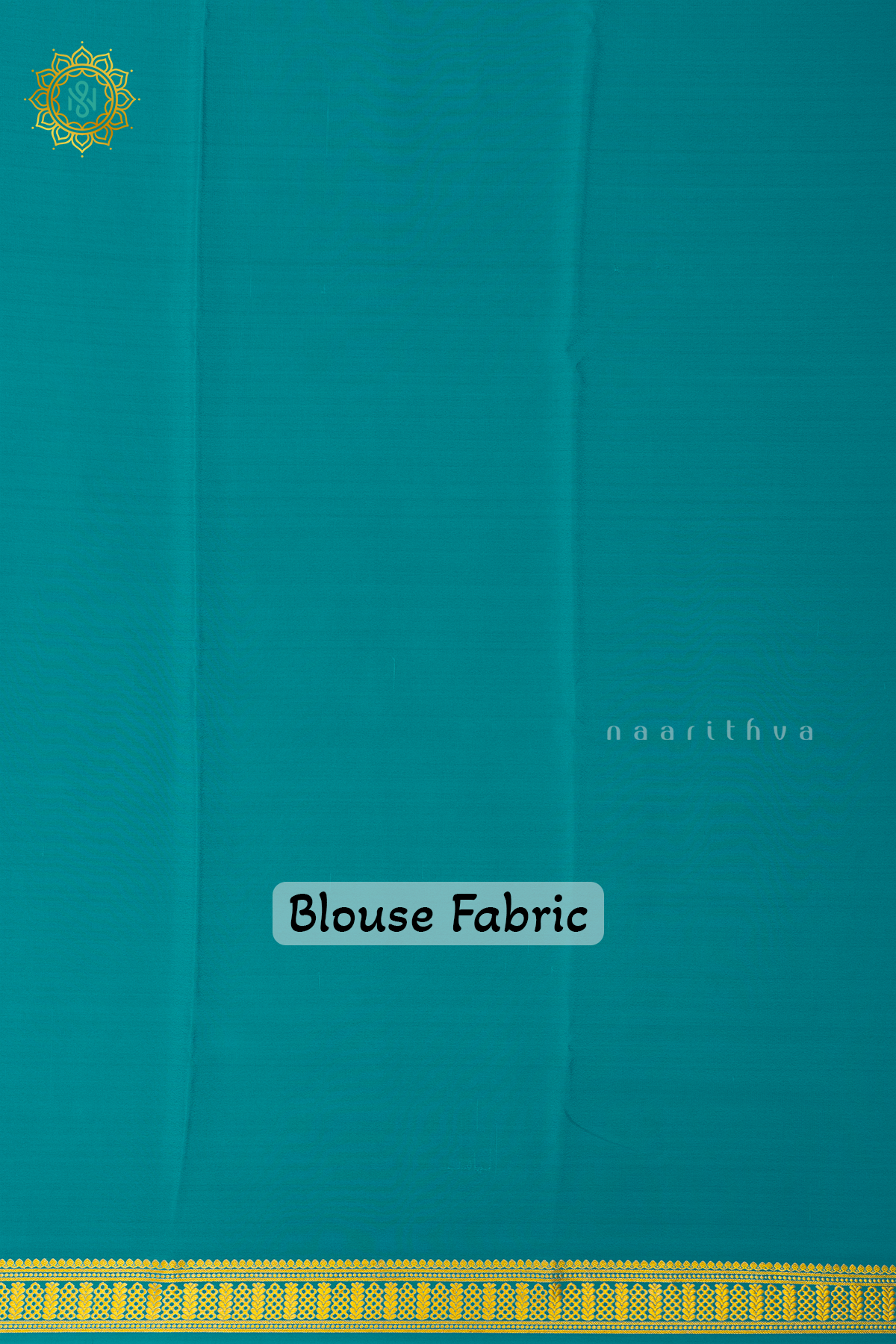 AQUA BLUE - PURE MYSORE CREPE SILK