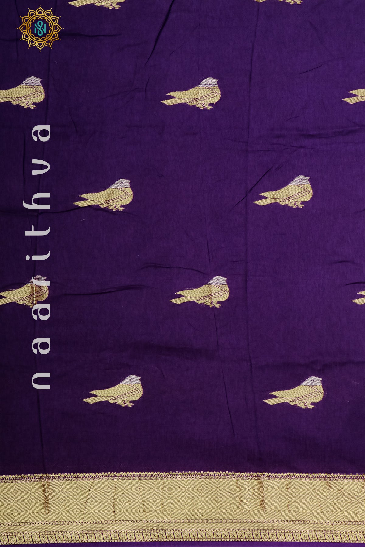 PURPLE WITH YELLOW - DOLA SILK