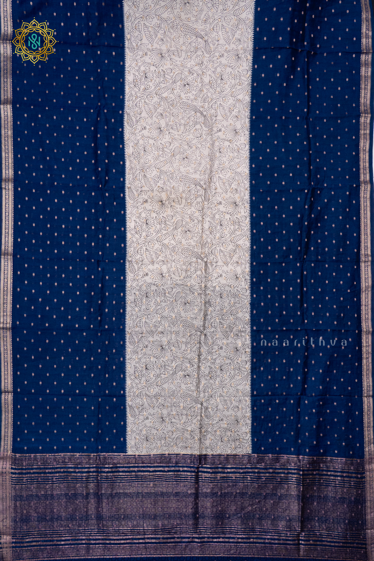 BLUE WITH WHITE - BUTTER CREPE