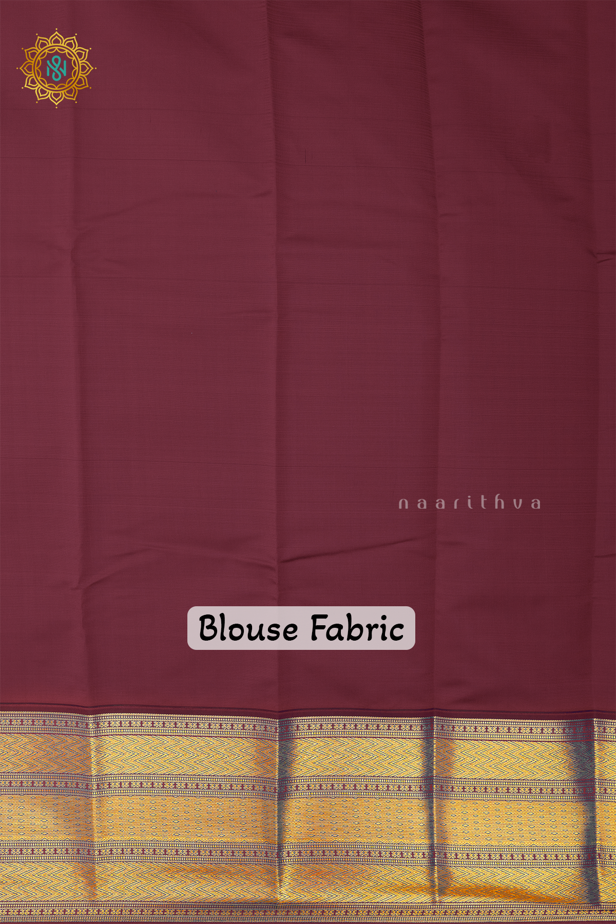 SKY BLUE WITH MAROON - SEMI KANCHI