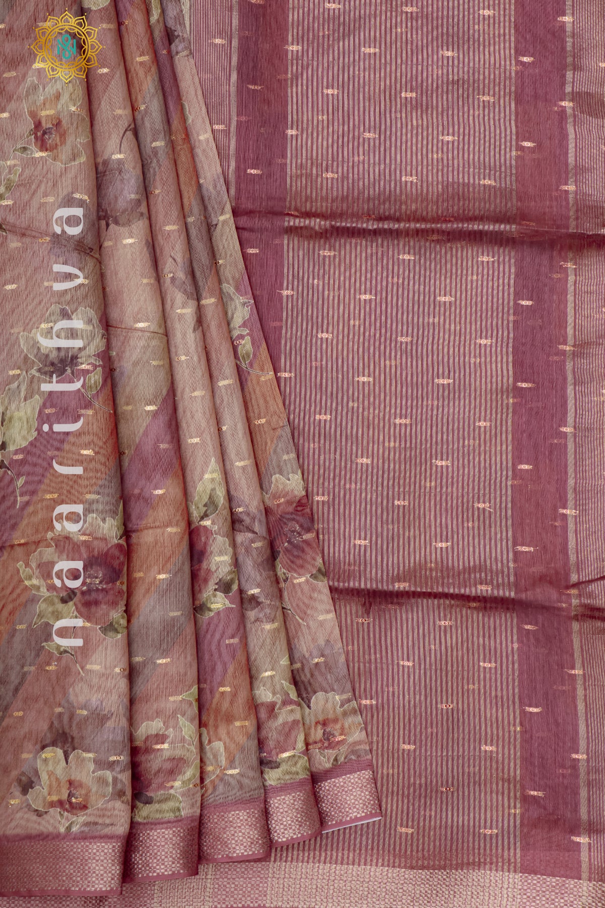 MAROON - CHANDERI SILK COTTON