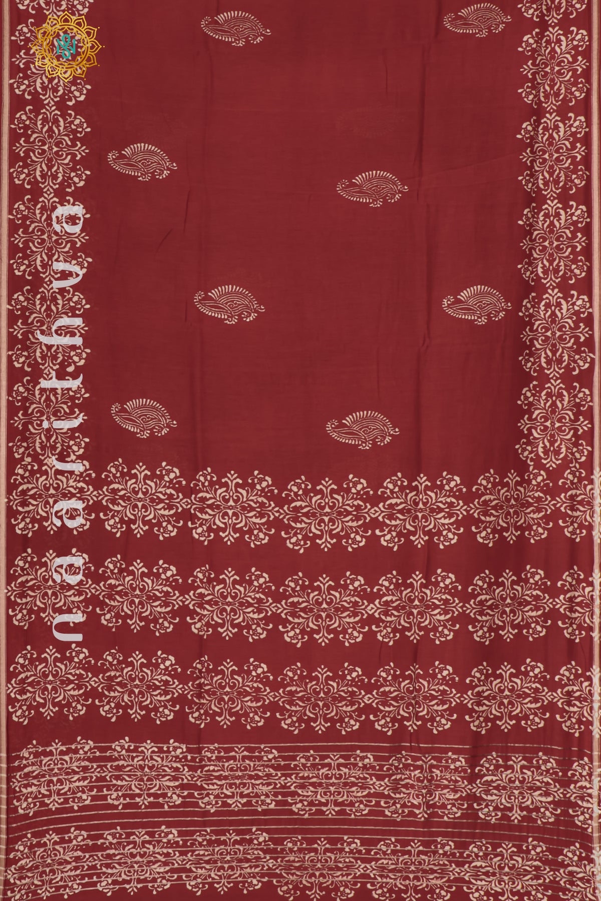 MAROON - CHANDERI COTTON