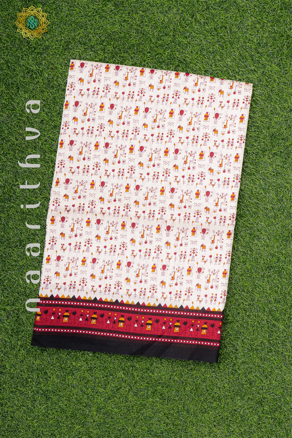 WHITE WITH RED & BLACK - KOTHA TUSSAR