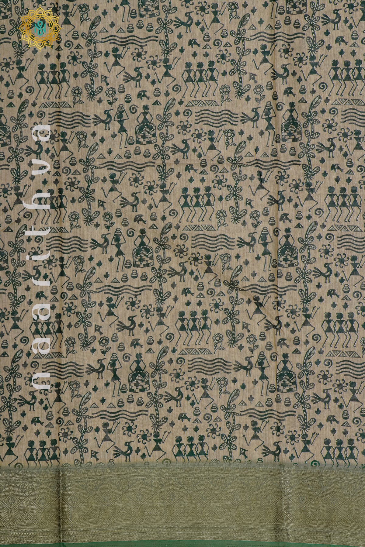 GREEN - CHANDERI SILK COTTON