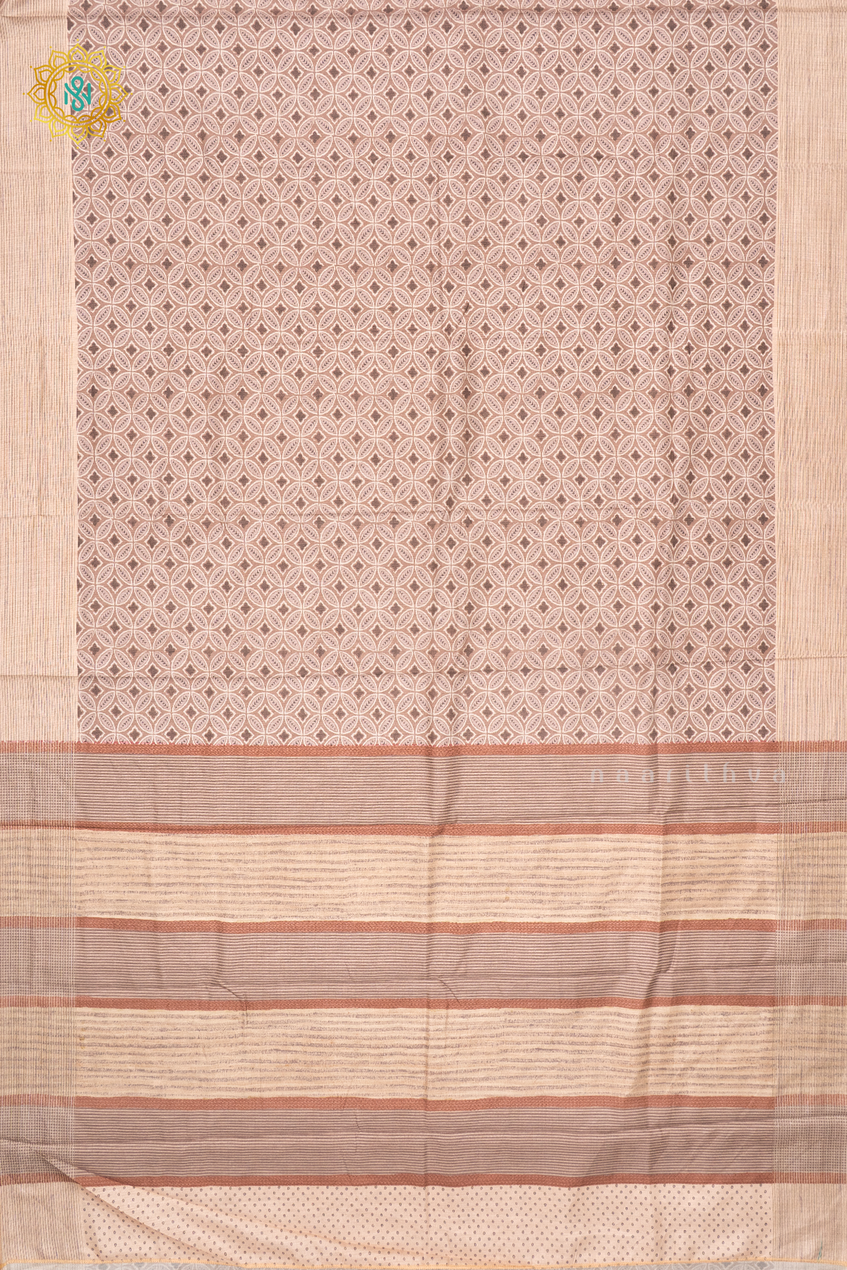LIGHT BROWN WITH OFF WHITE - KOTHA TUSSAR