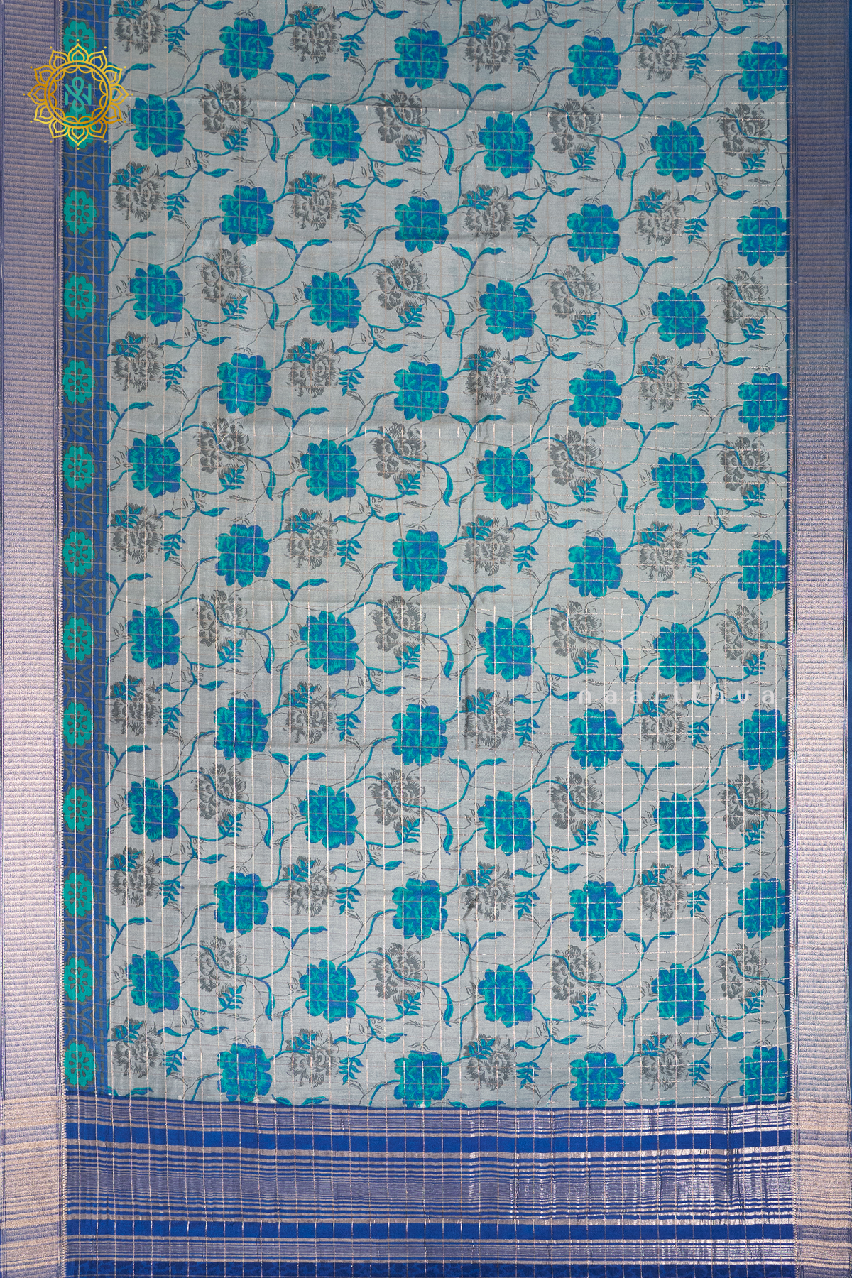 AQUA BLUE WITH BLUE - BUTTER CREPE