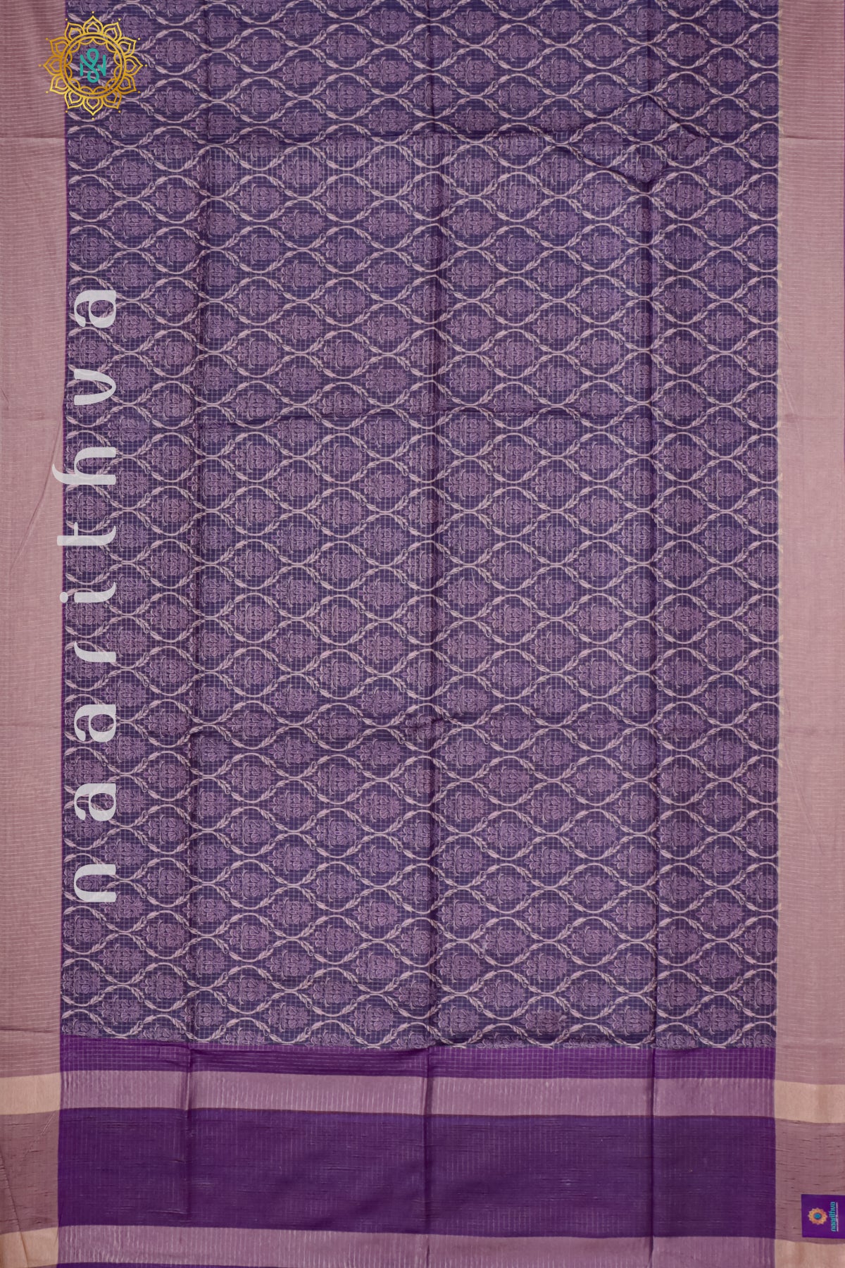 PURPLE - SEMI TUSSAR SILK