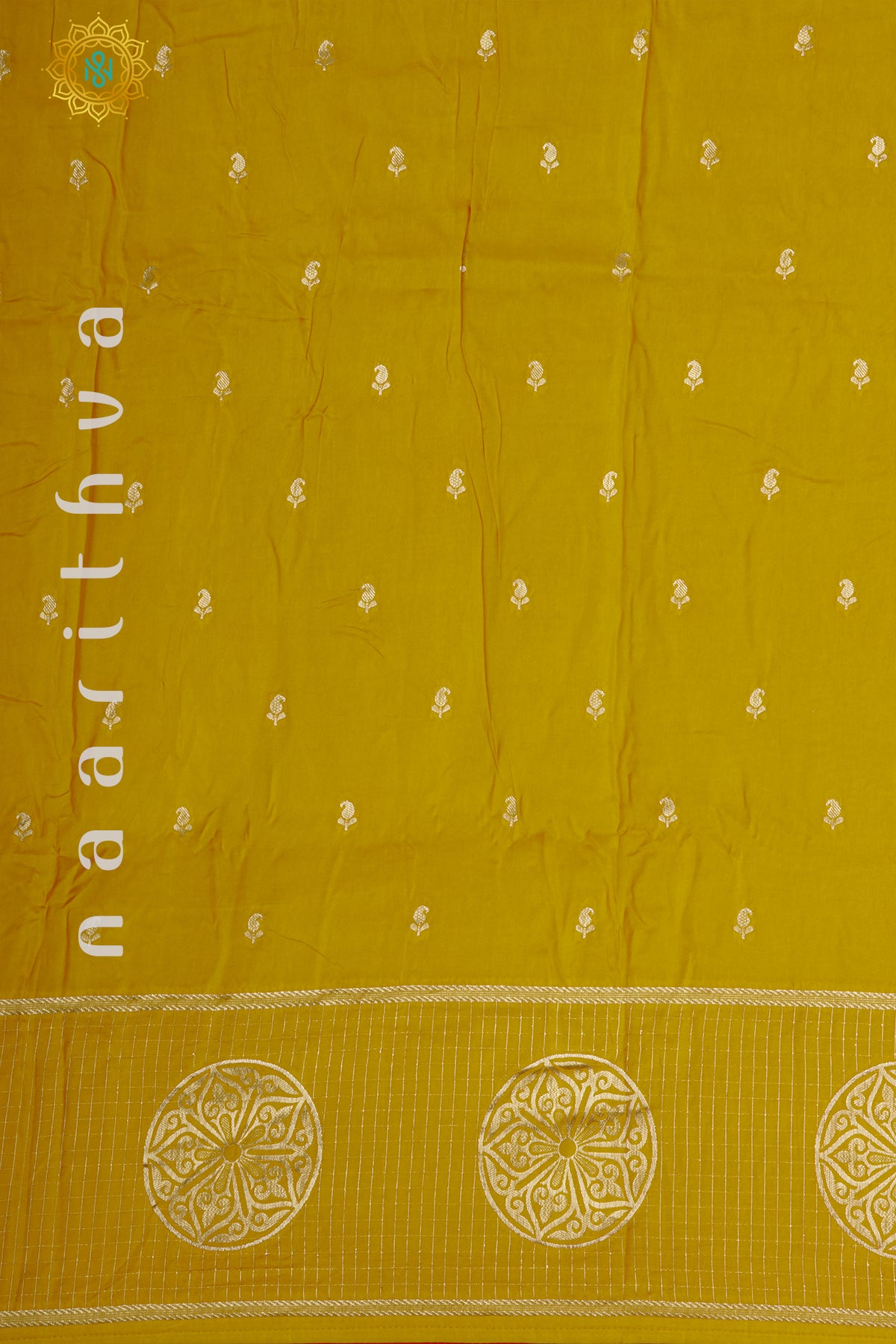 YELLOW WITH RED - DOLA SILK