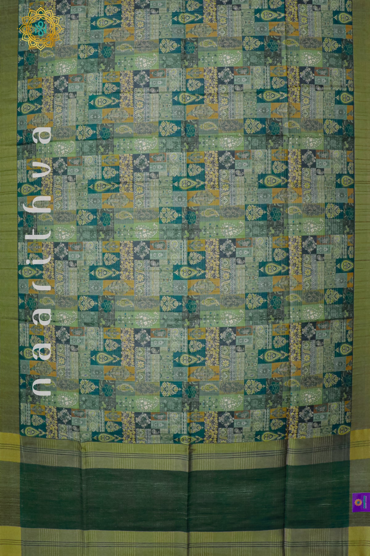 GREEN - SEMI TUSSAR SILK