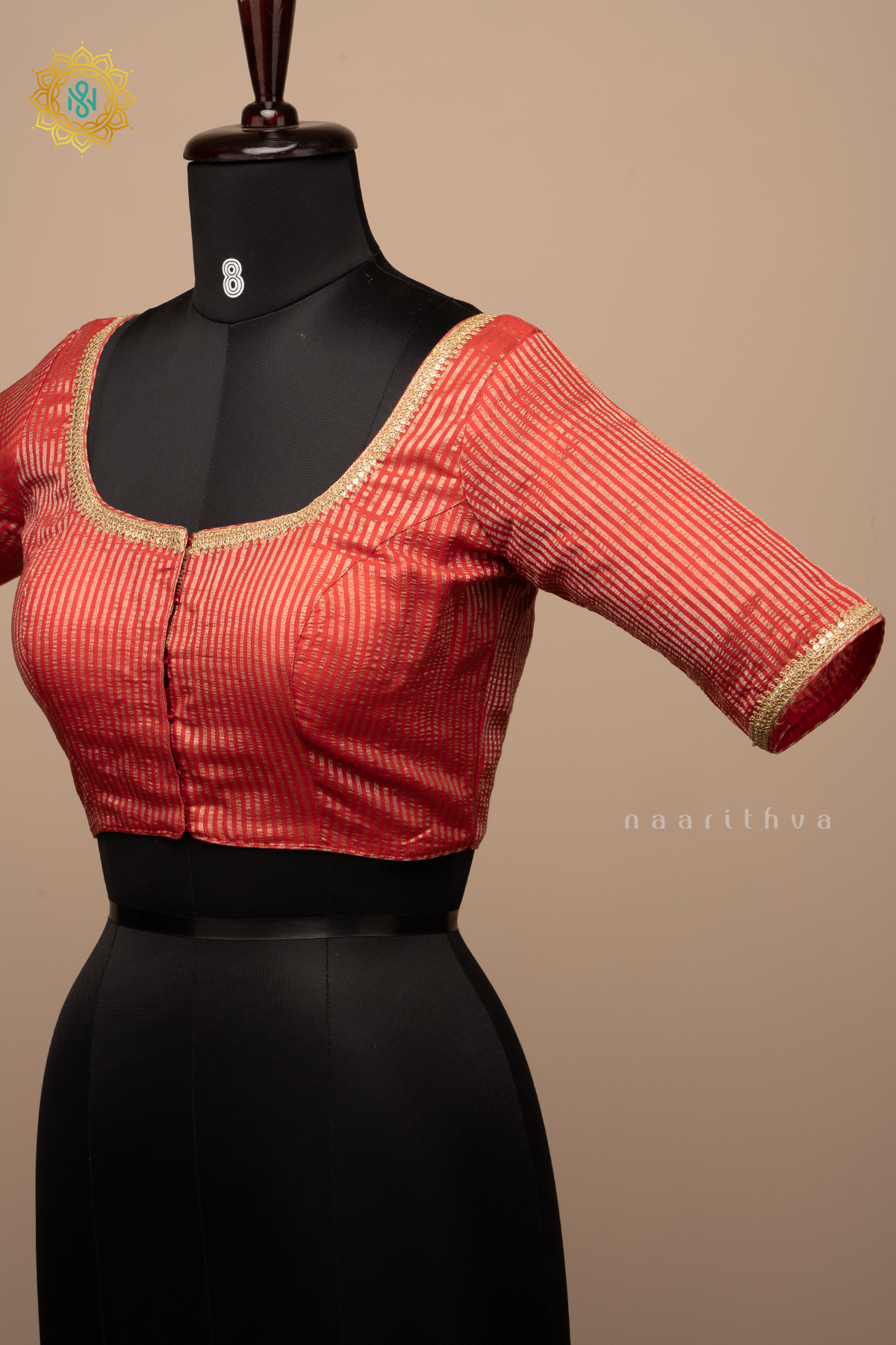 RED - TISSUE READYMADE BLOUSE