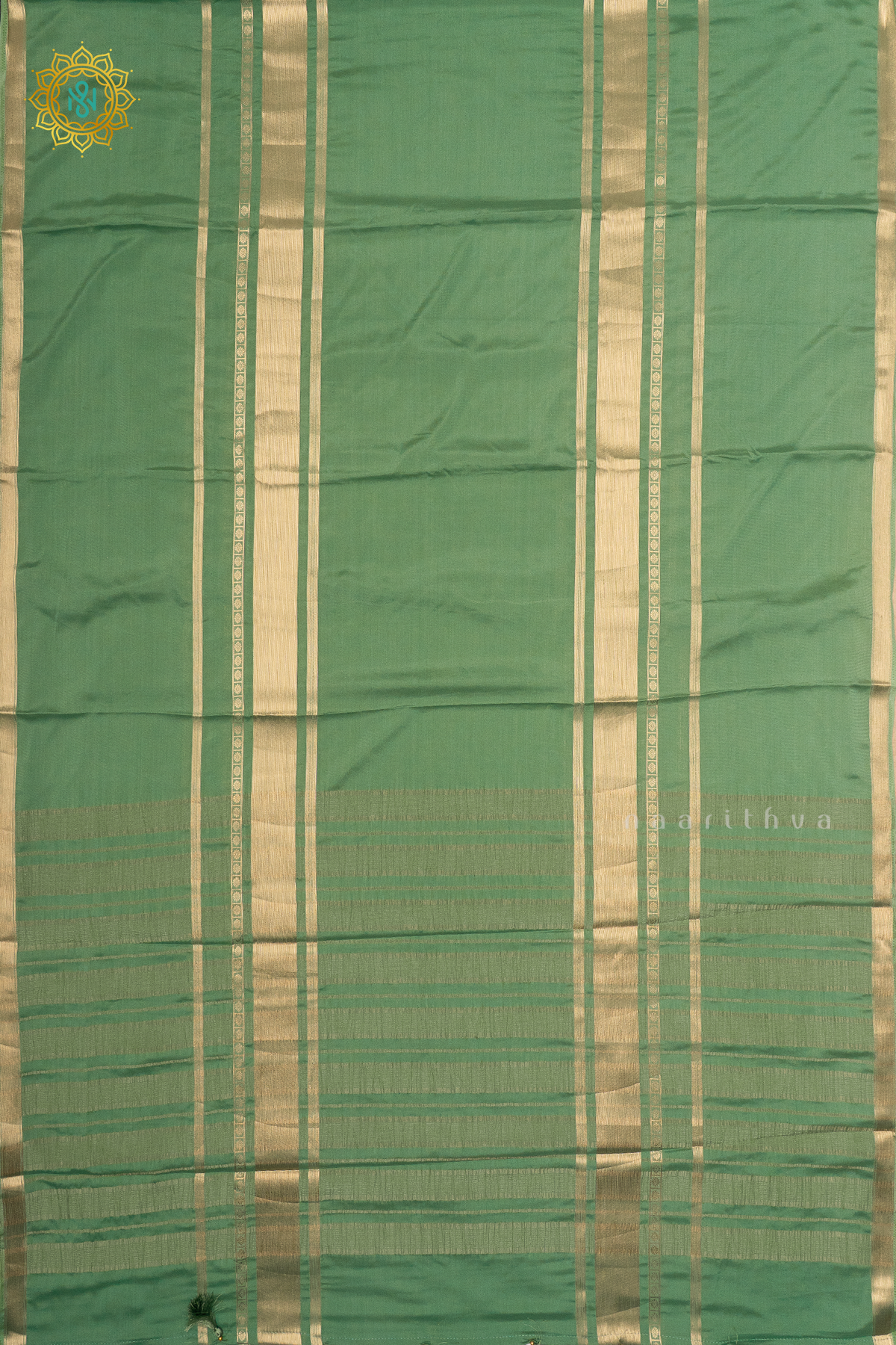 PISTA GREEN - SEMI MYSORE CREPE SILK
