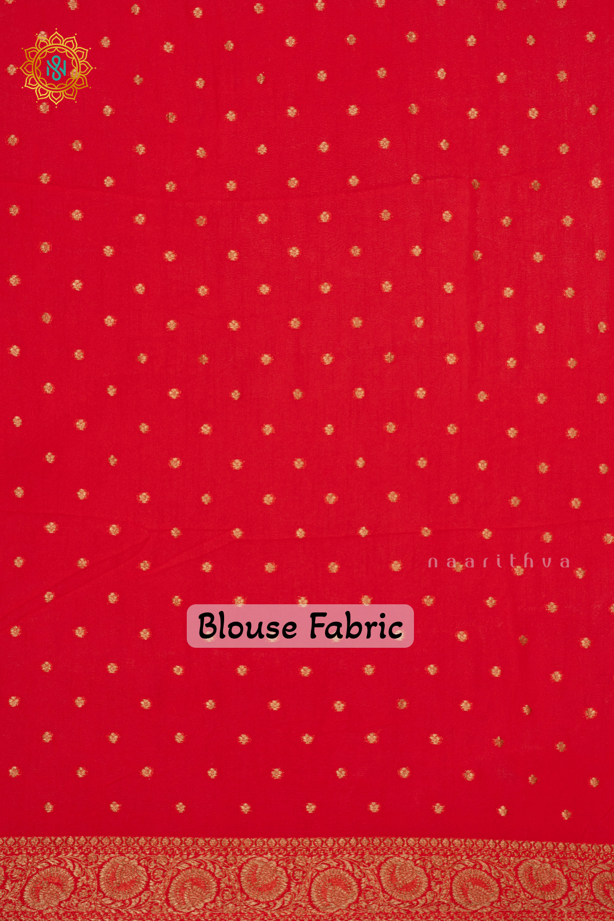 BLACK WITH RED -  SEMI GEORGETTE