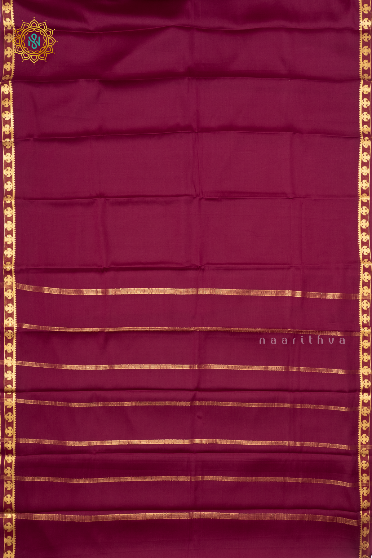 WINE - PURE MYSORE CREPE SILK