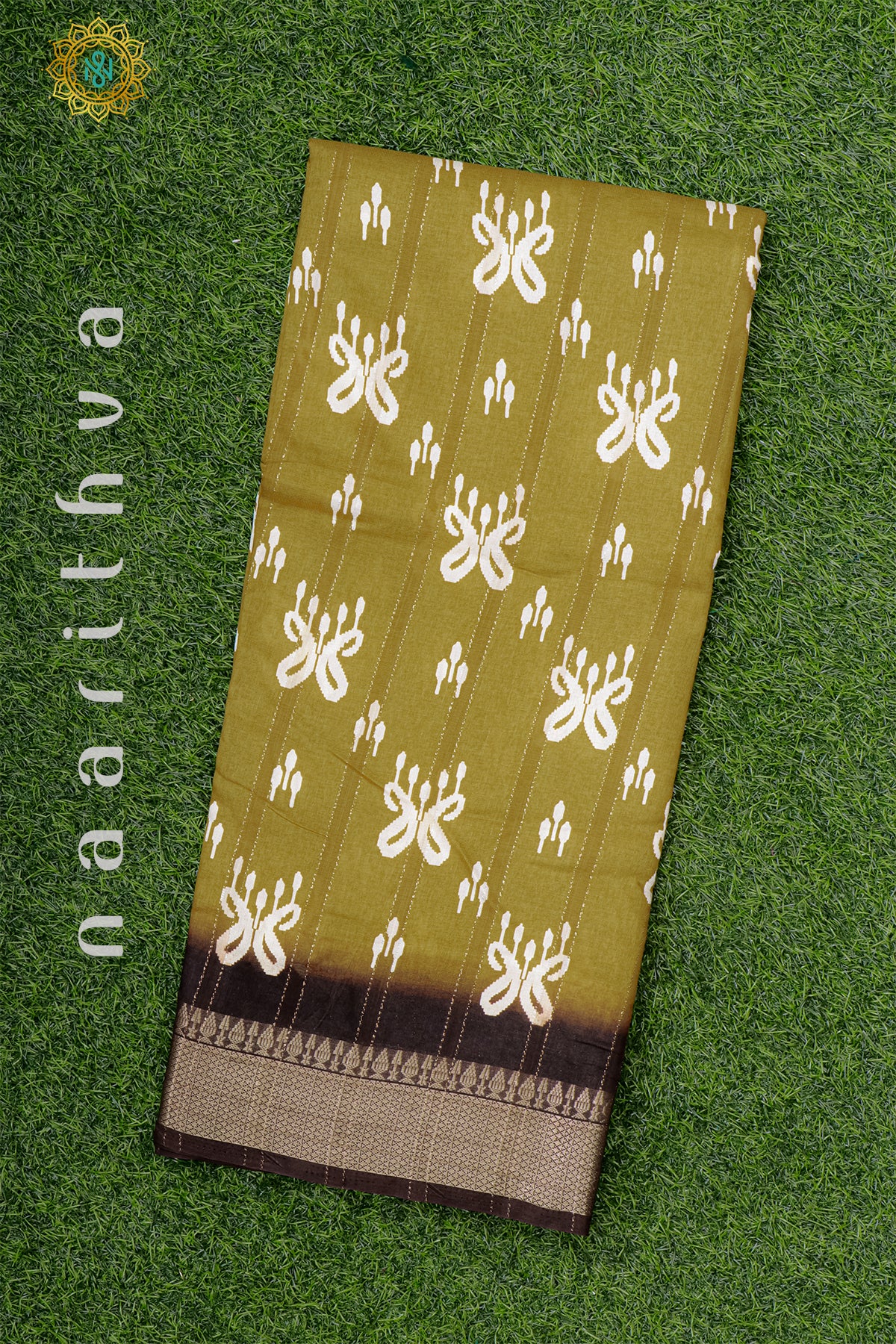 MUSTARD WITH BROWN - SOFT COTTON