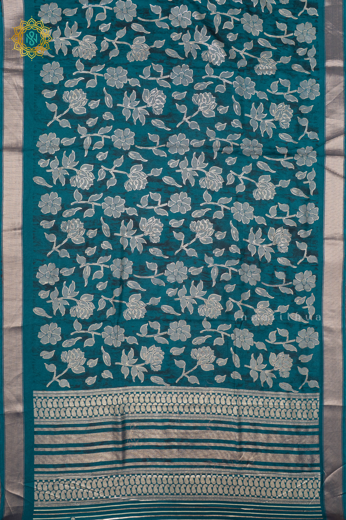 PEACOCK BLUE - SEMI GEORGETTE