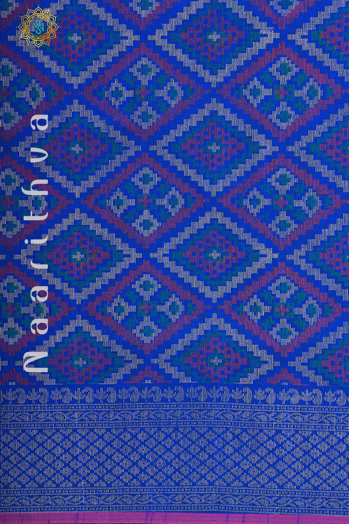 BLUE - SEMI JUTE COTTON