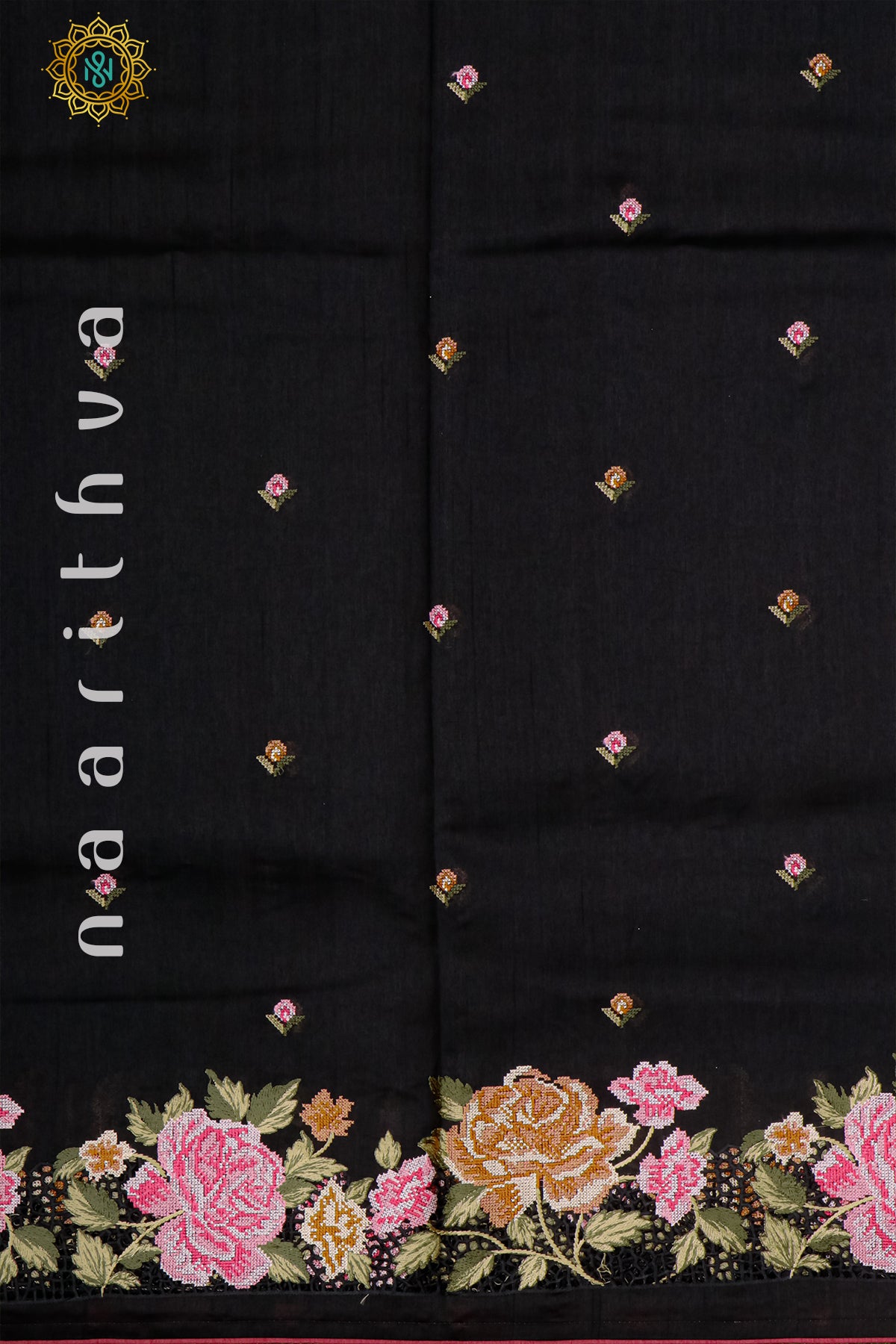 BLACK - TUSSAR SILK