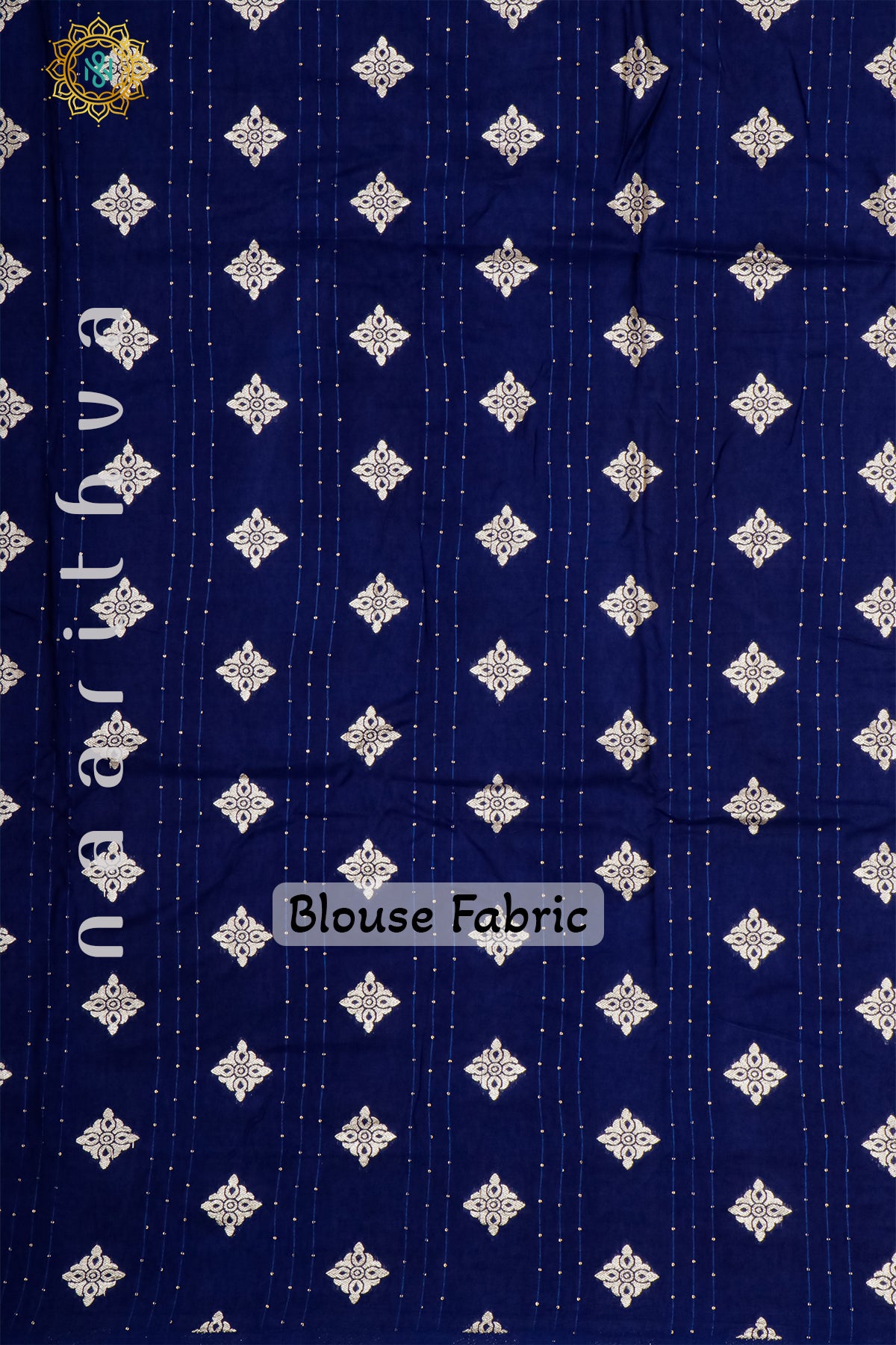 SKY BLUE WITH NAVY BLUE - DOLA SILK